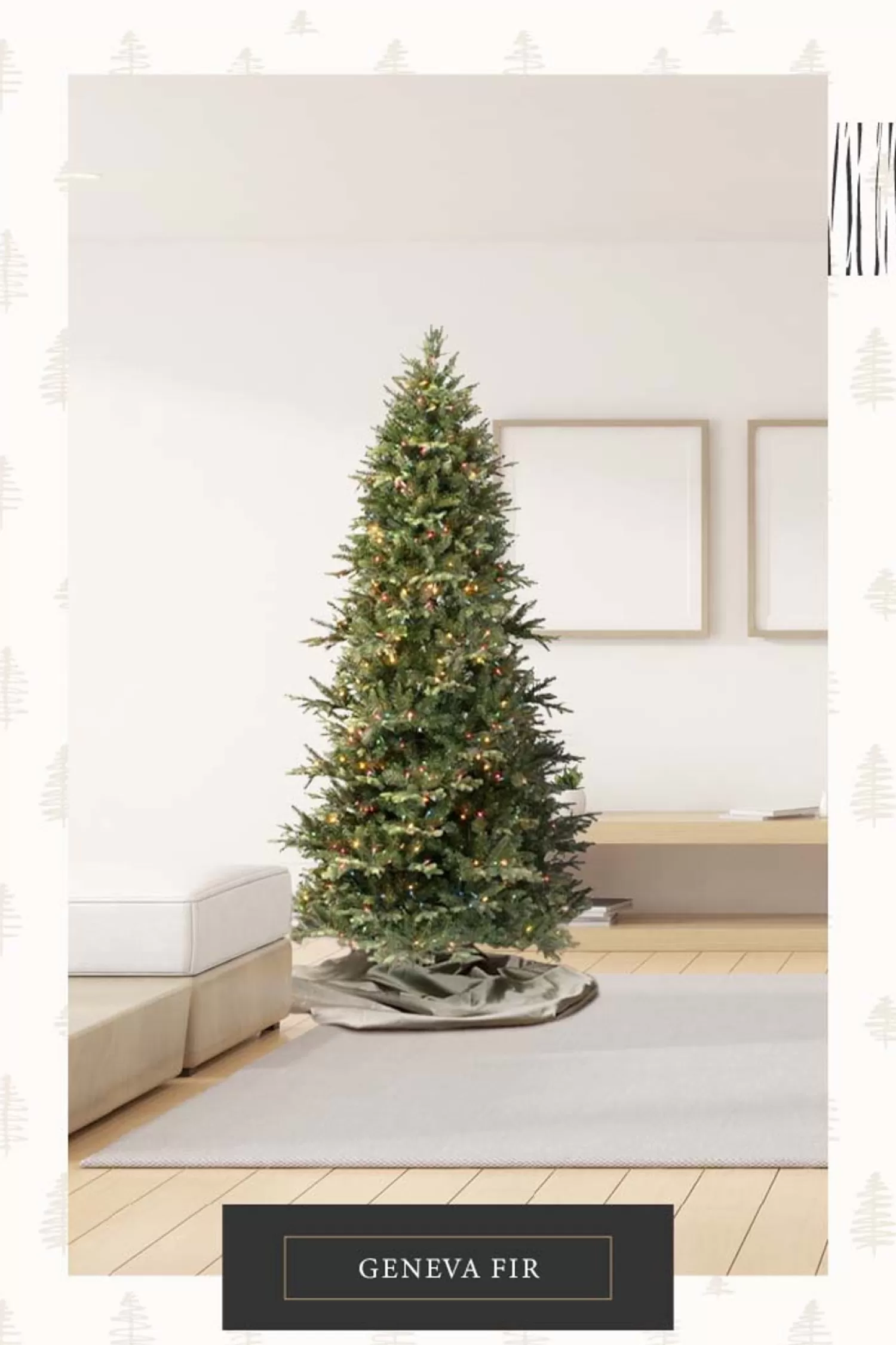 New Treetime 10' Geneva Fir Tree ColorChange LED