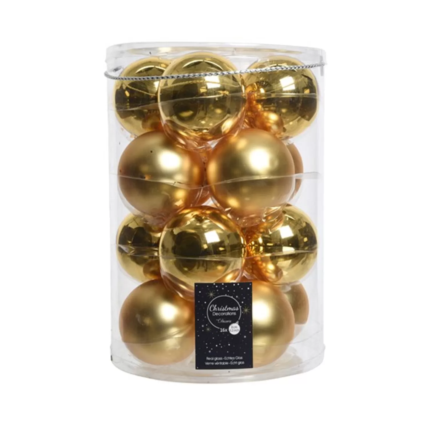 Flash Sale Treetime 16 Pc. Light Gold Glass Ball Ornament Set