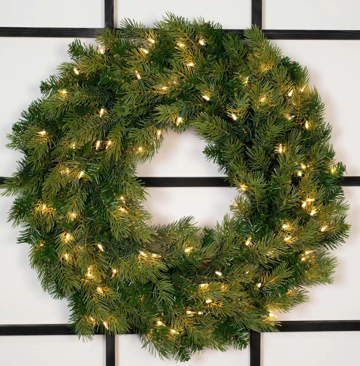 Sale Treetime 24" Annabelle Pine Wreath - Battery Operated Clear