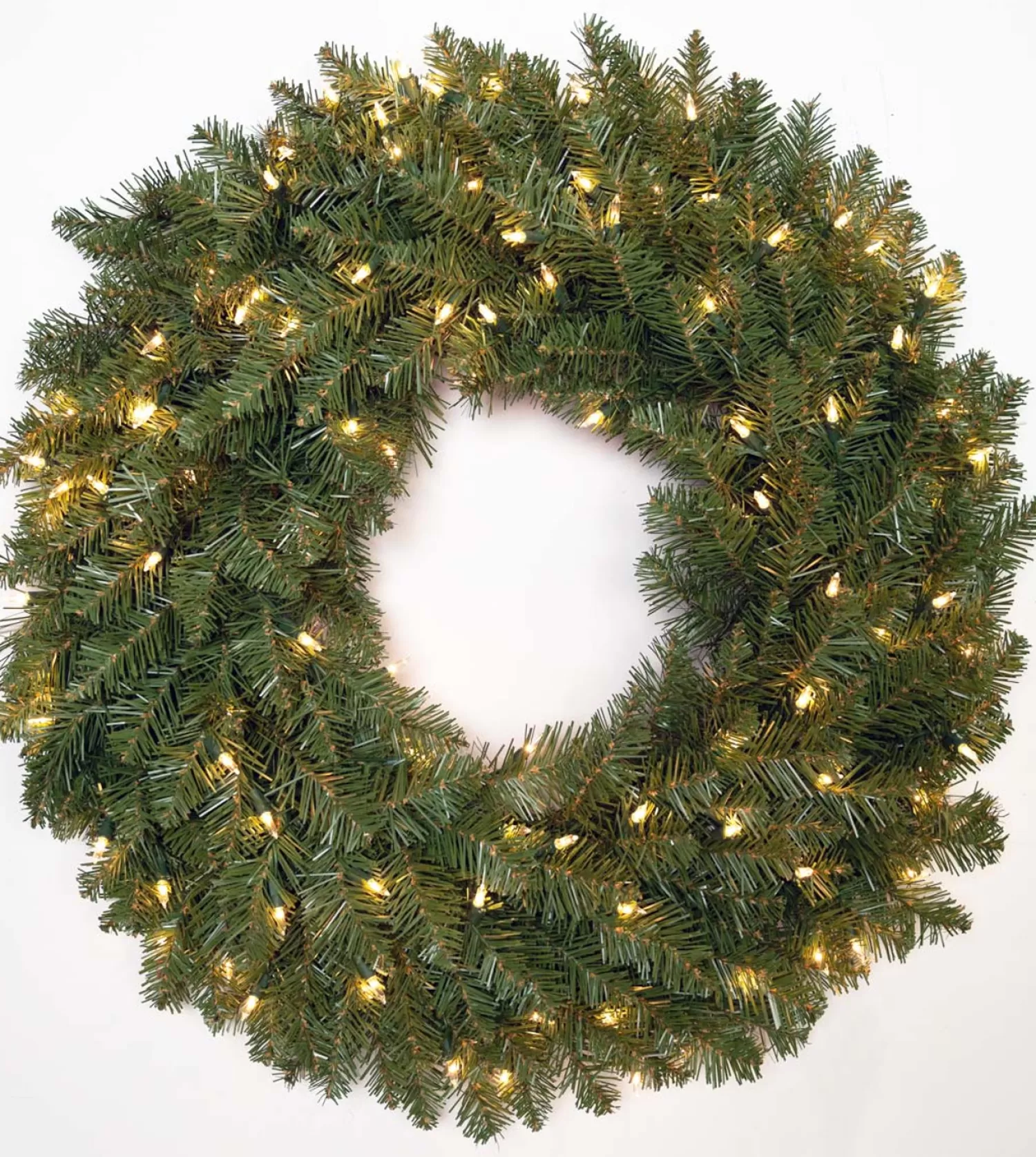 Cheap Treetime 24" Ashton Spruce Wreath - Battery Operated Clear