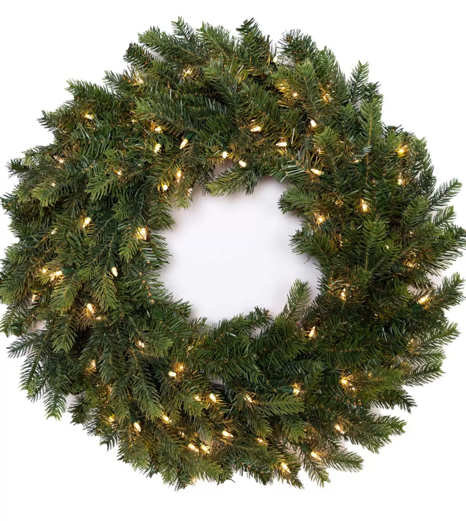 Sale Treetime 24" Victorian Fir Wreath - Battery Operated Clear