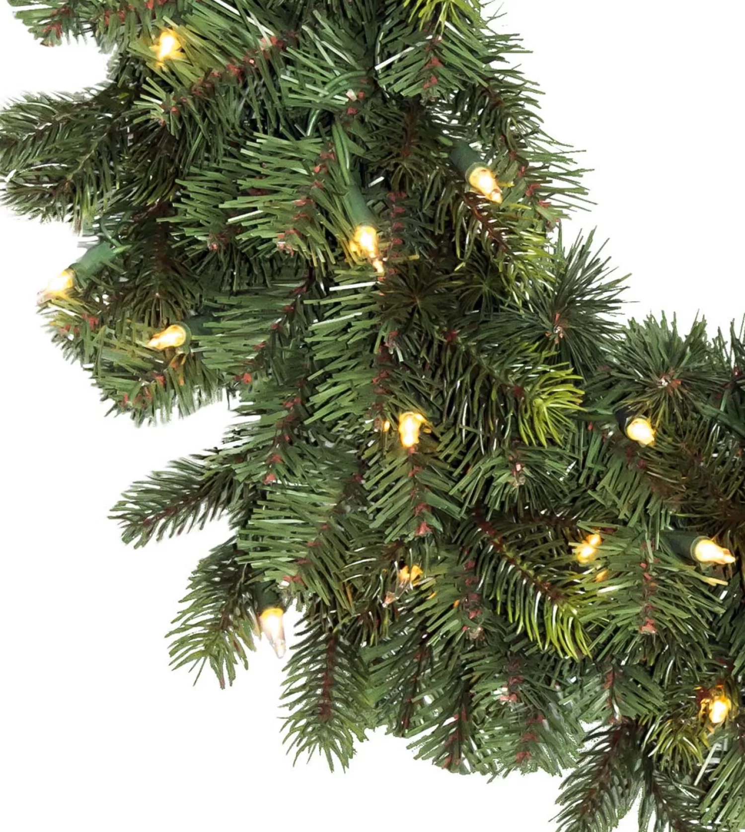 Outlet Treetime 24" Wexford Spruce Wreath - Clear LED (Clearance)