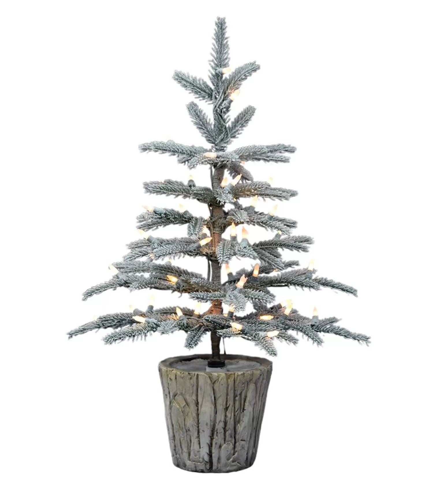 Cheap Treetime 2' Dusted Spruce POTTED Tree-Battery-Operated Clear LED