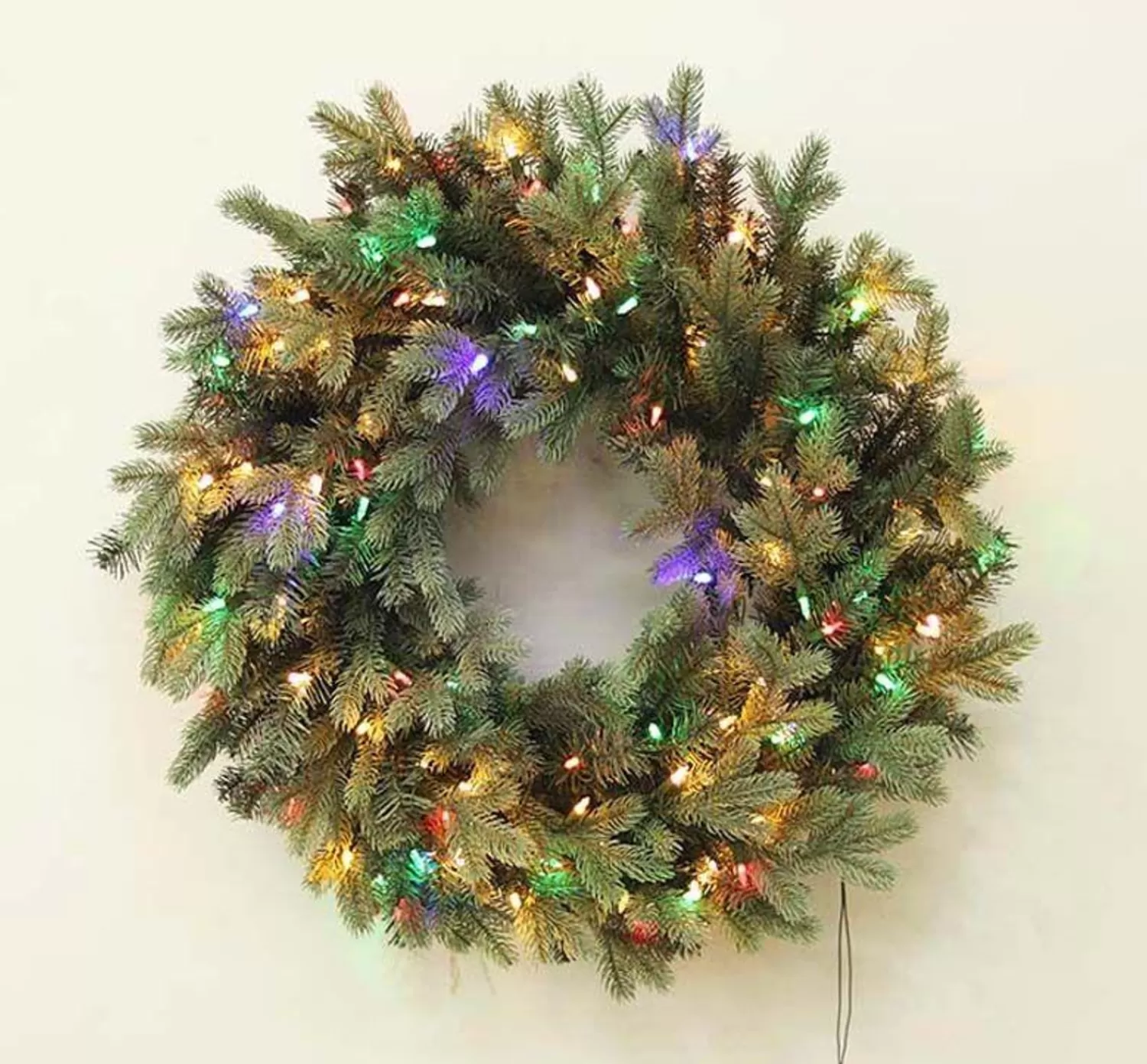 Cheap Treetime 30" Savoy Blue Spruce Wreath - ColorChange LED
