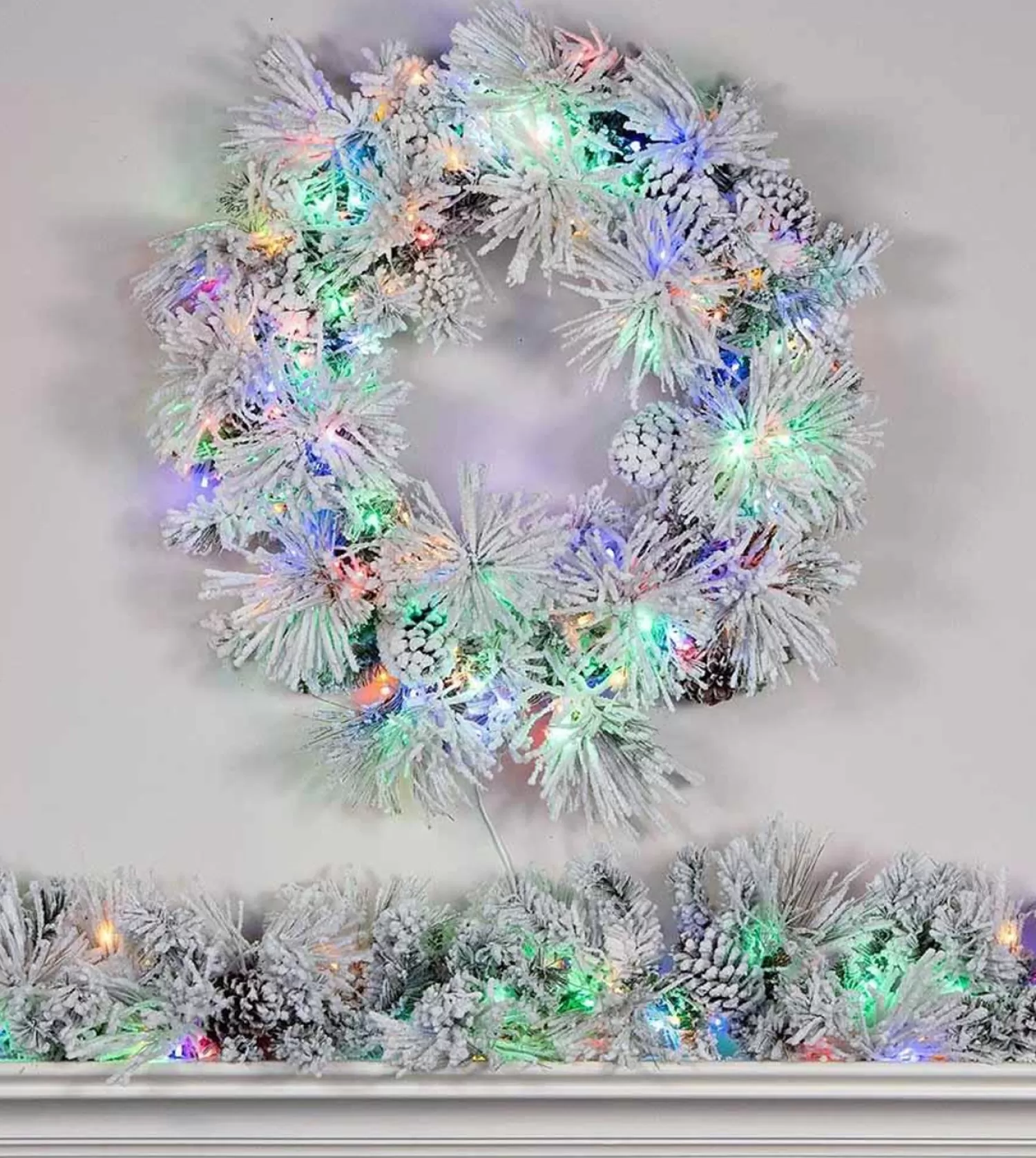 Shop Treetime 30" Snow Angel Wreath - ColorChange LED