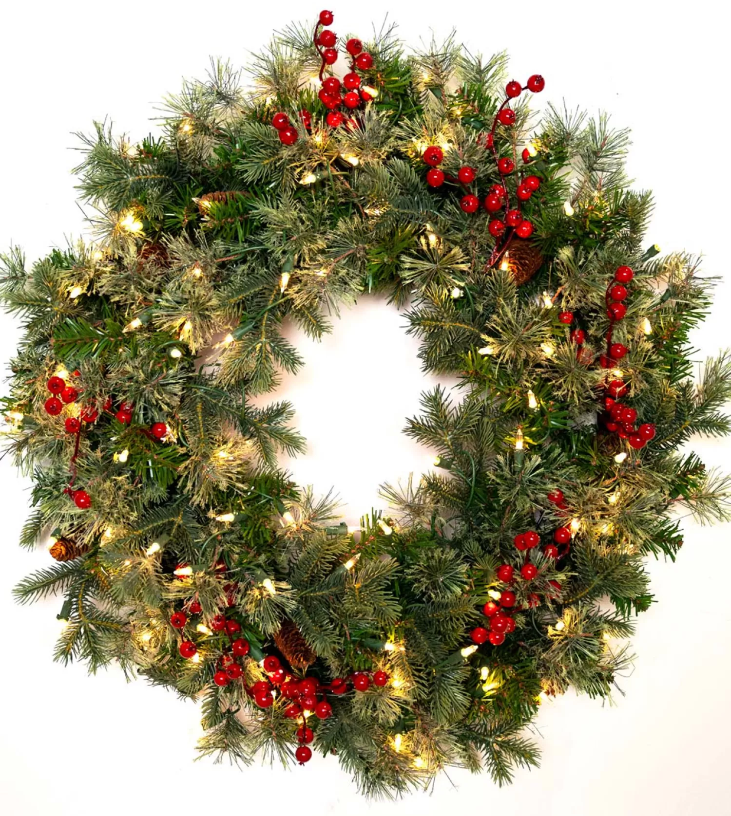 Best Treetime 30" Timberline Wreath - Clear