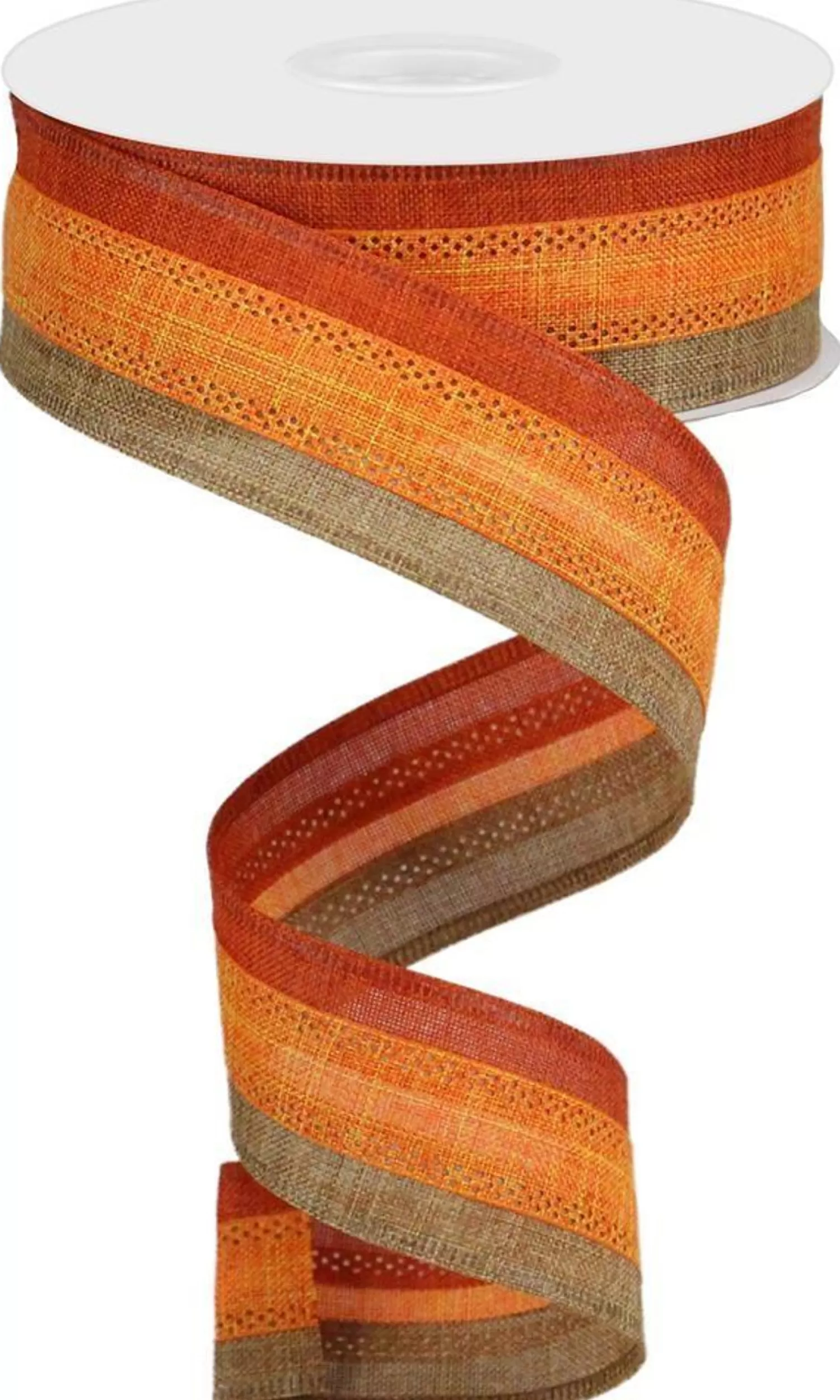 Online Treetime 3 Color 3-in-1 Royal Burlap Ribbon 1.5"x10Yd