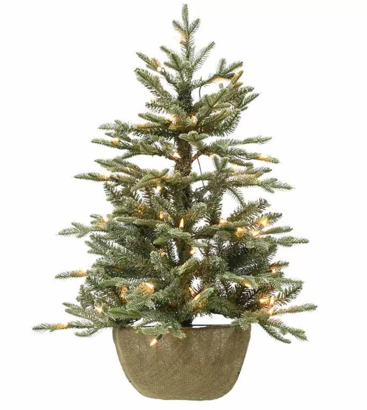 New Treetime 3' Frosted Pendant Spruce Tree-Battery-Operated Clear LED