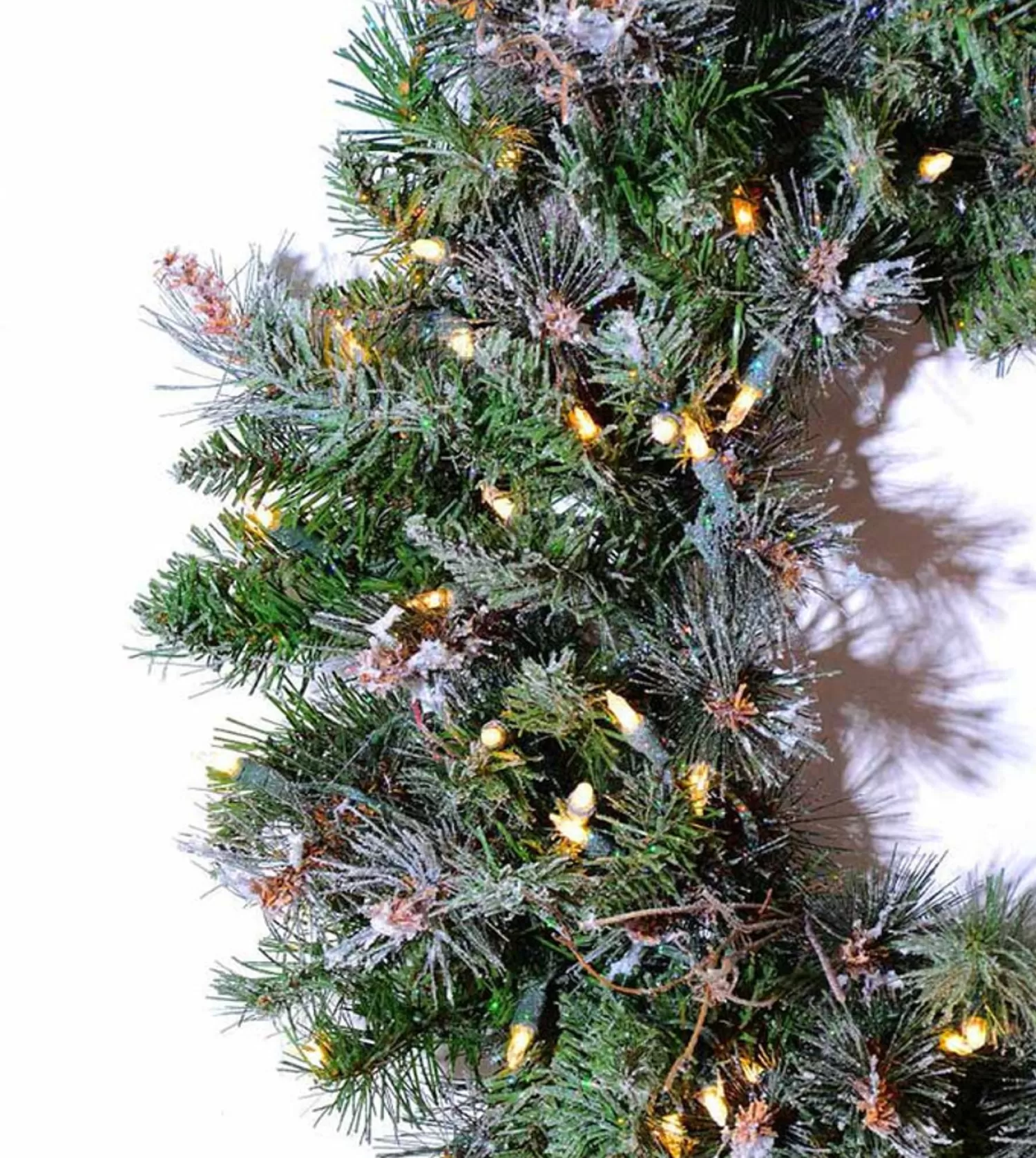 Sale Treetime 48" Frosted Virginia Wreath - Clear LED