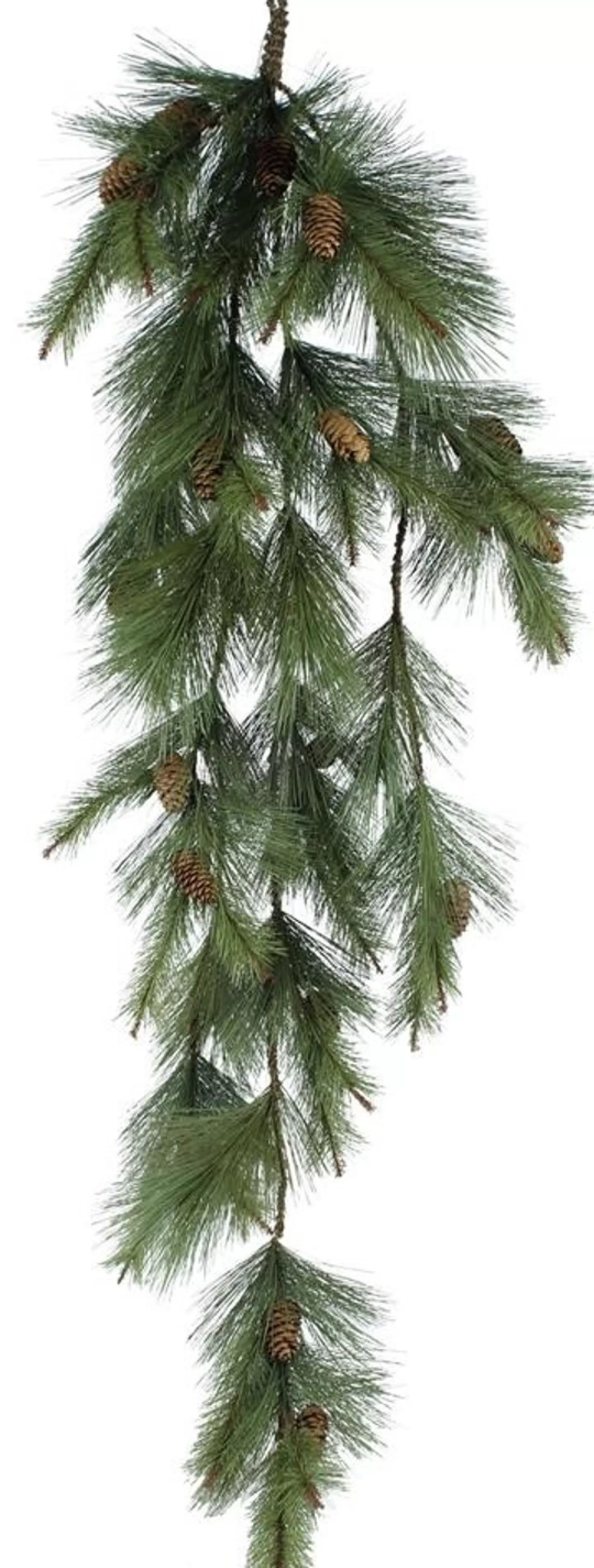 Fashion Treetime 48" Mixed Stiff Pine Hanging Teardrop Grn