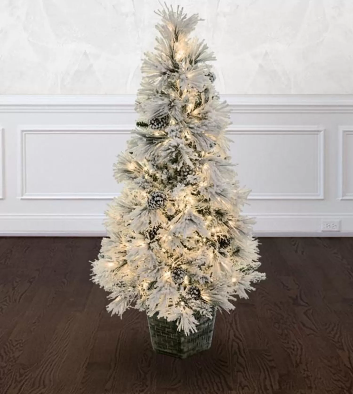 Fashion Treetime 4' Potted Snow Angel Tree - Clear LED - (Clearance)