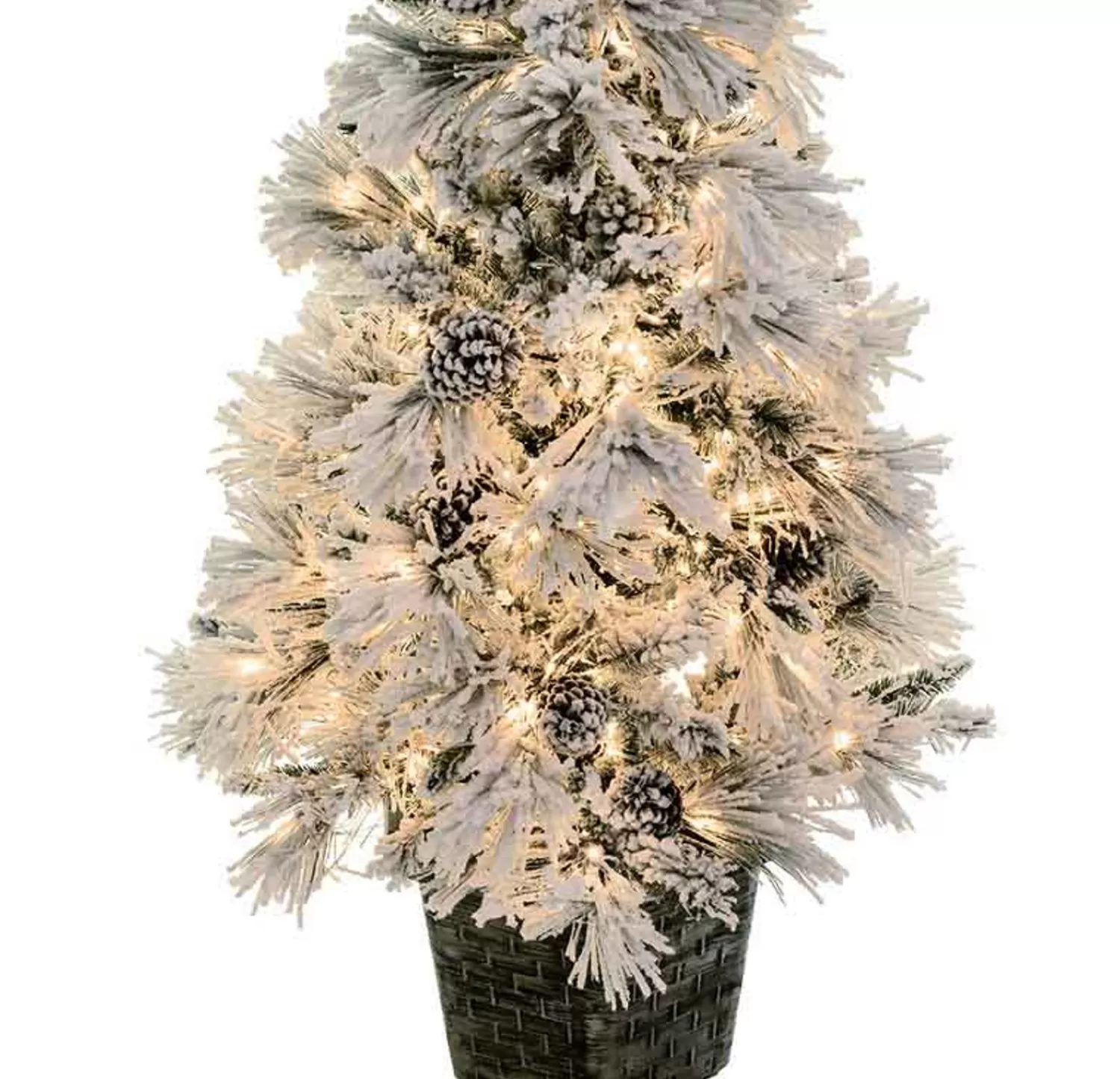 Fashion Treetime 4' Potted Snow Angel Tree - Clear LED - (Clearance)