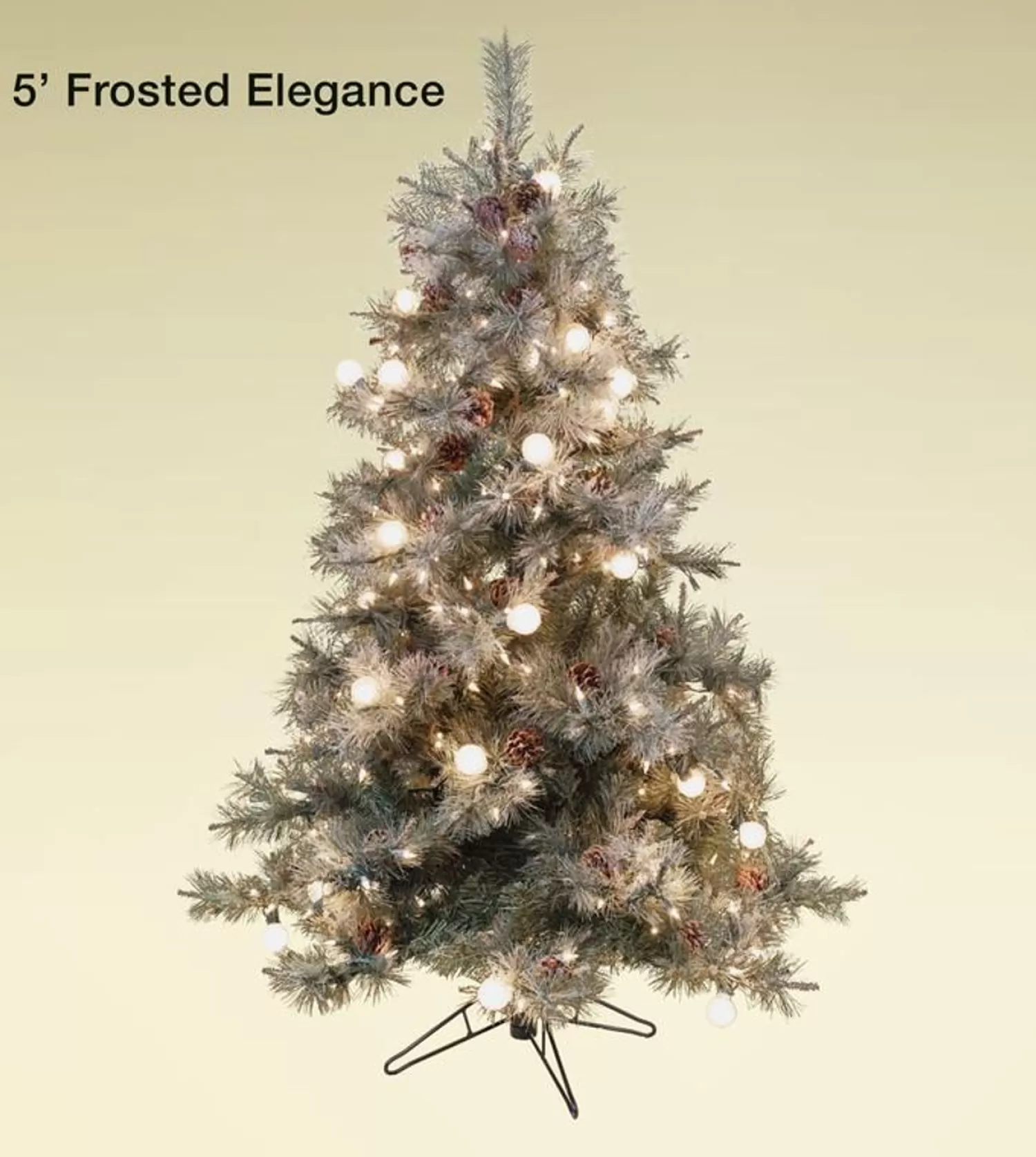 Flash Sale Treetime 5' Frosted Elegance Tree - Clear LED