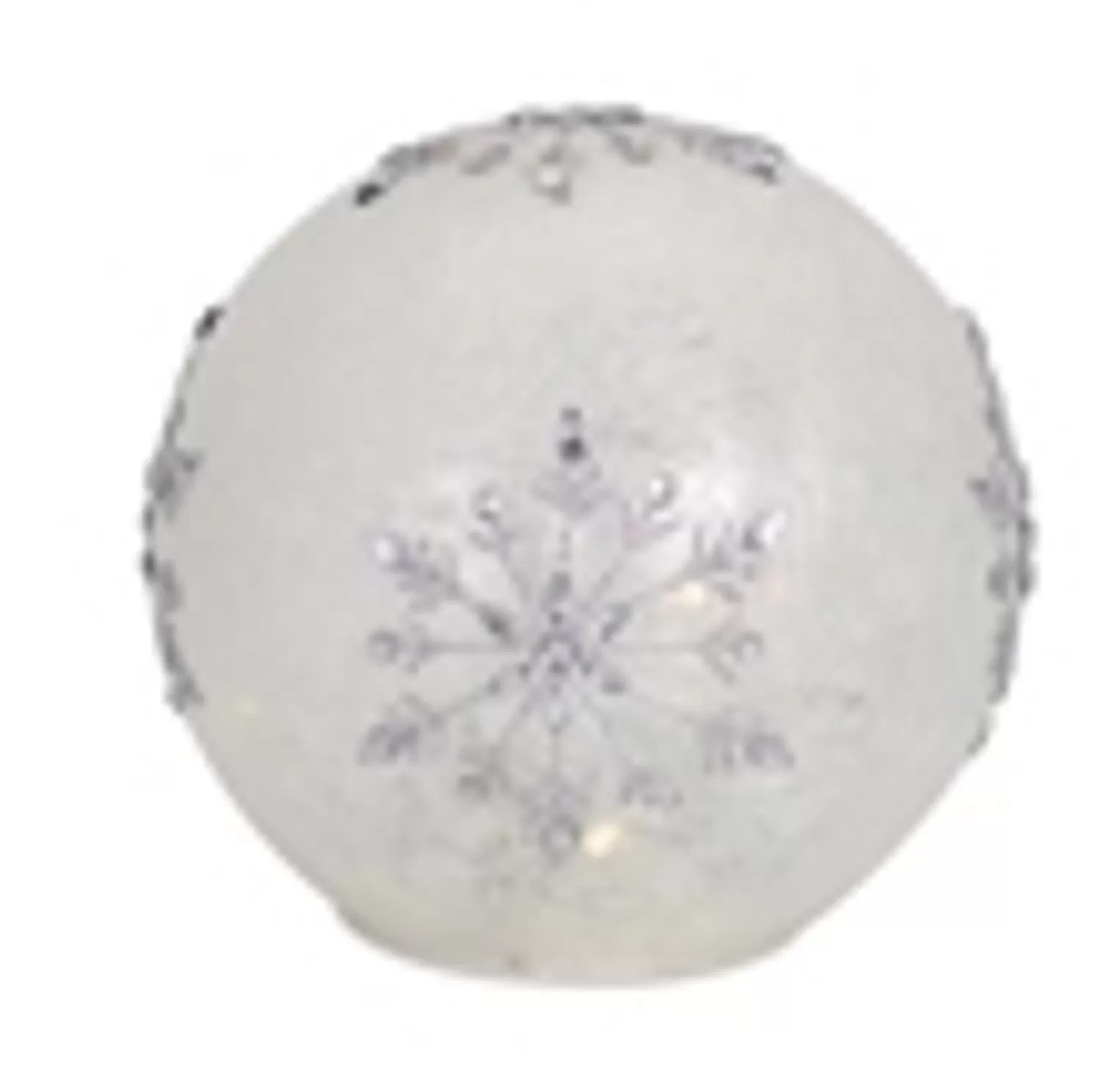 Clearance Treetime 5" LED Snowflake Globe W/6hr Timer