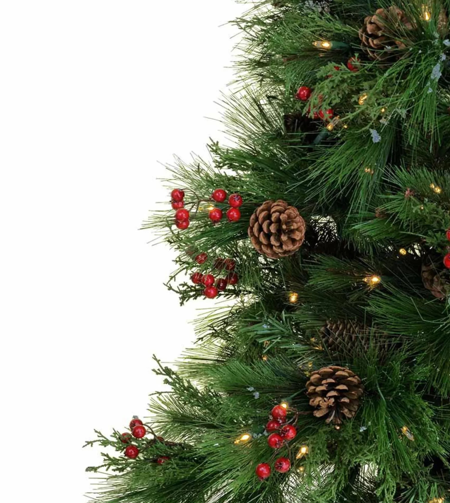 Store Treetime 5' Potted Berry Pine Tree - Clear LED