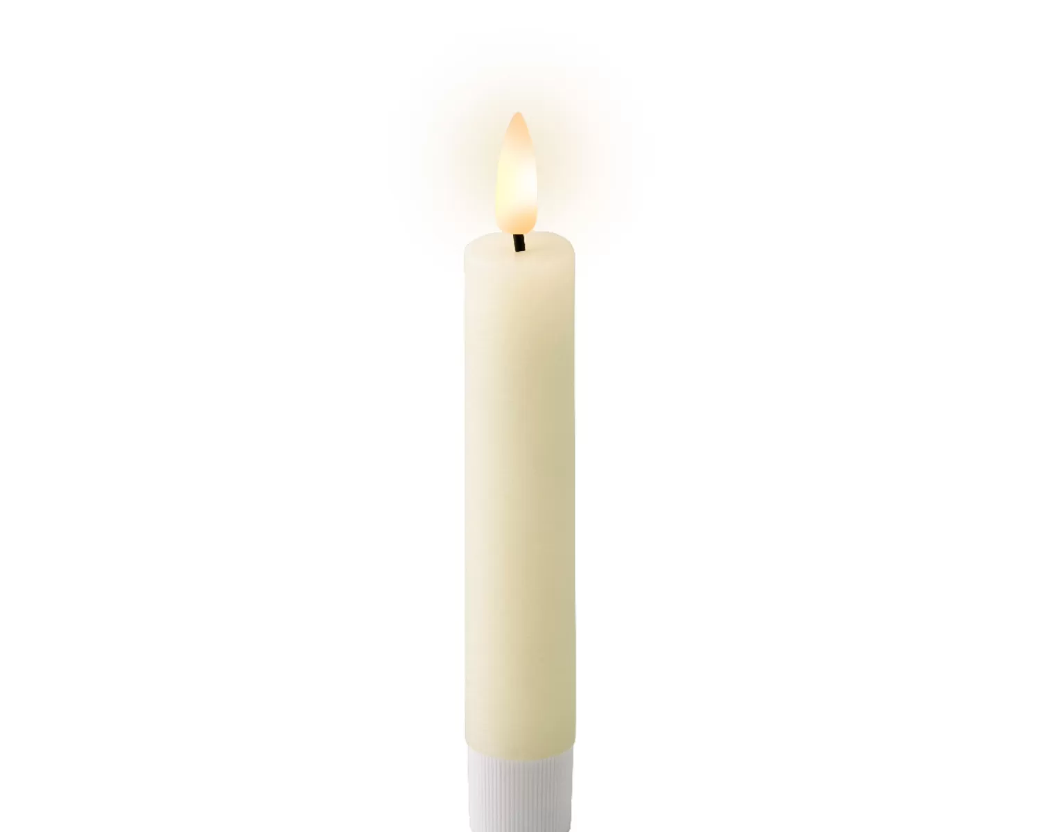 Online Treetime 6.3" LED Wick, Wax Dinner Candle, Box Of 2, Cream