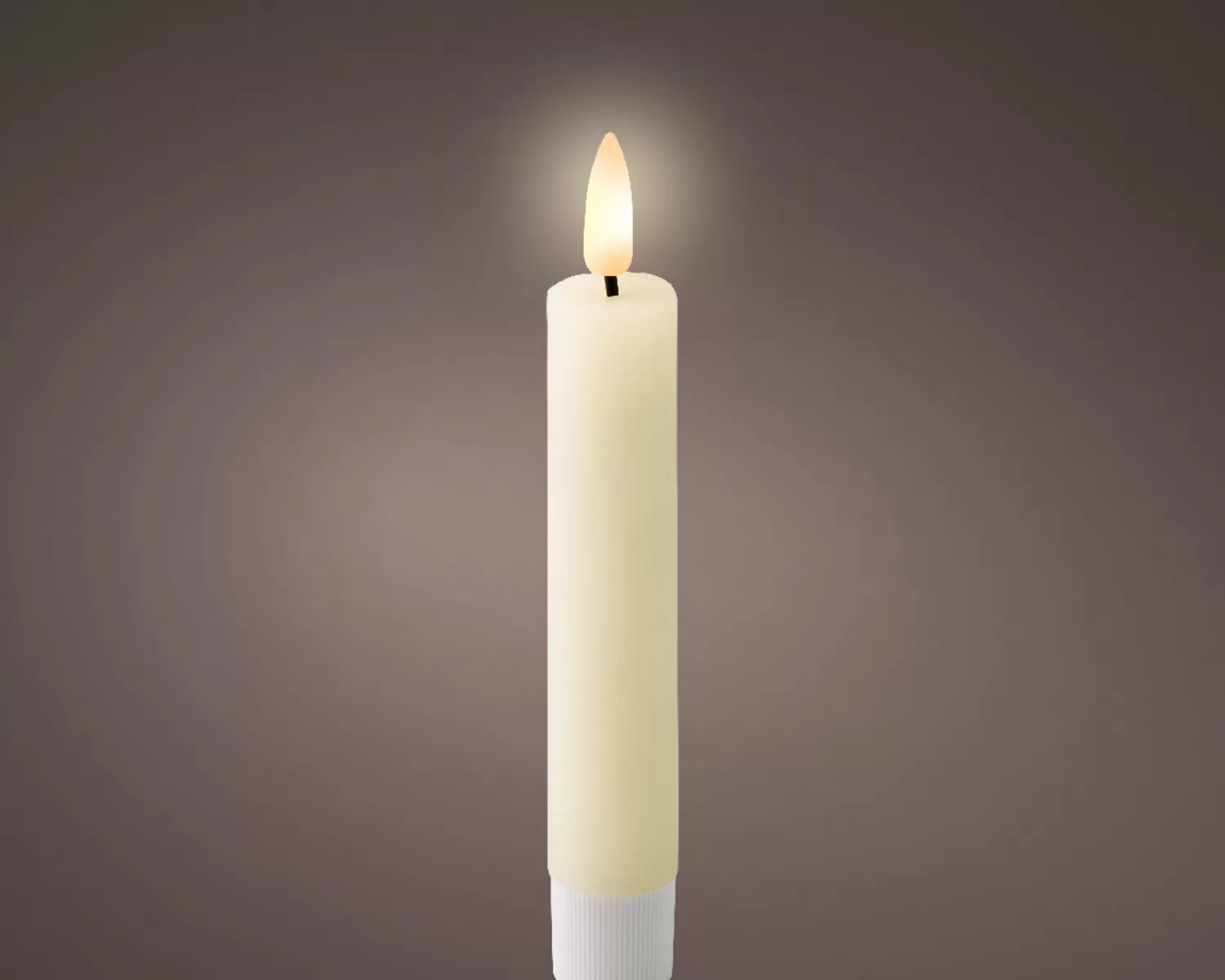 Online Treetime 6.3" LED Wick, Wax Dinner Candle, Box Of 2, Cream