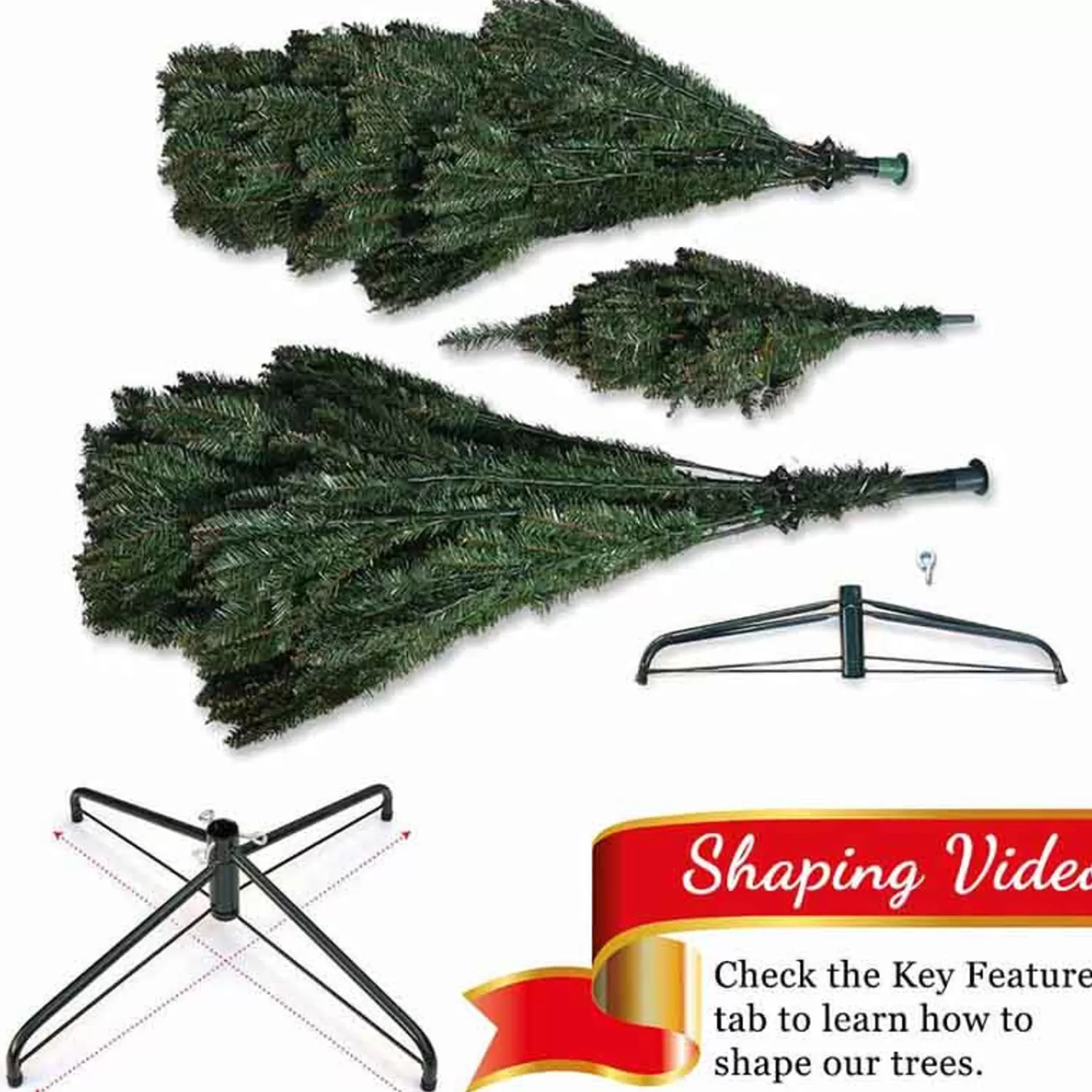 Cheap Treetime 6.5' Slim Anderson Fir Tree - ColorChange LED