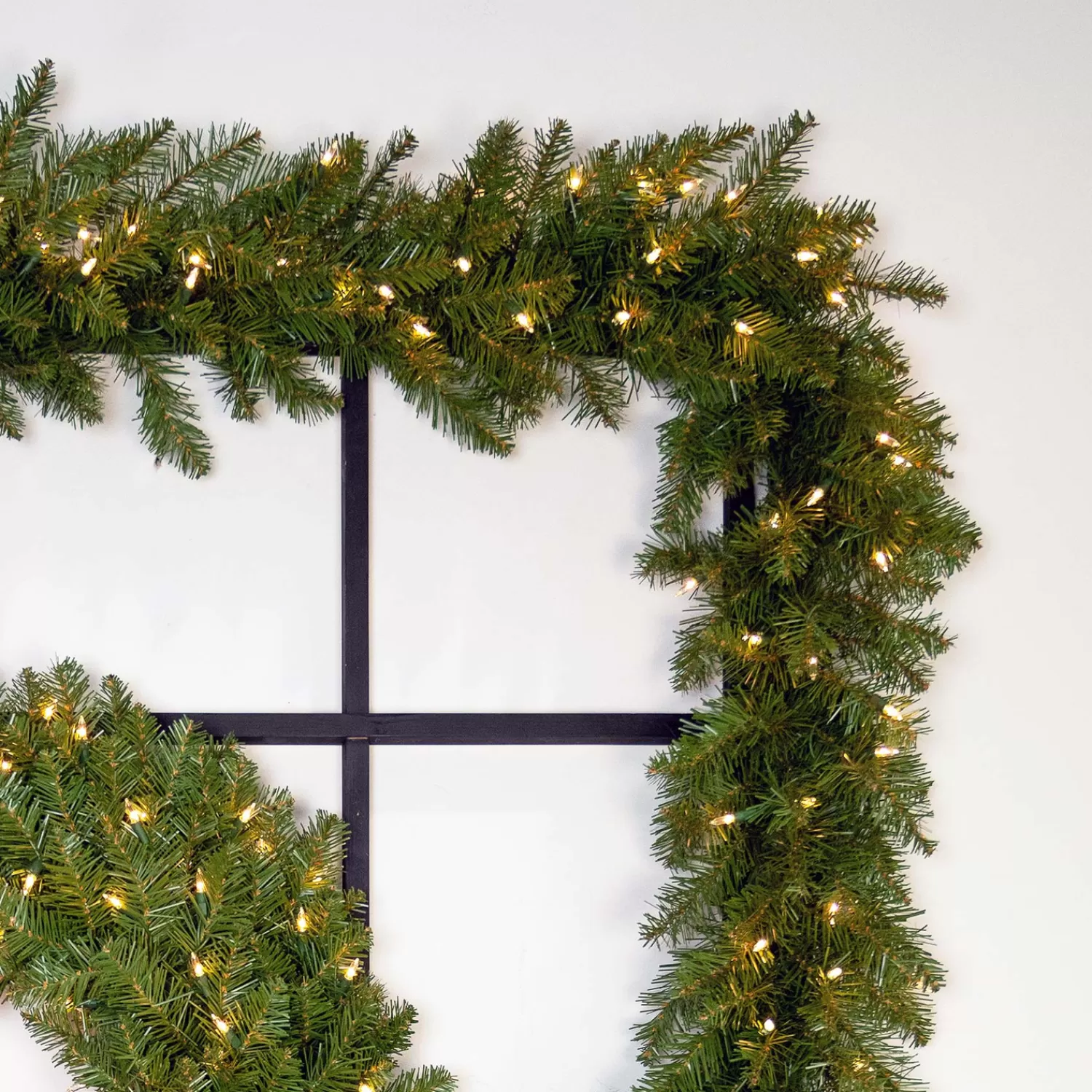 Cheap Treetime 6' X 14" Ashton Spruce Garland - Battery Operated Clear LED