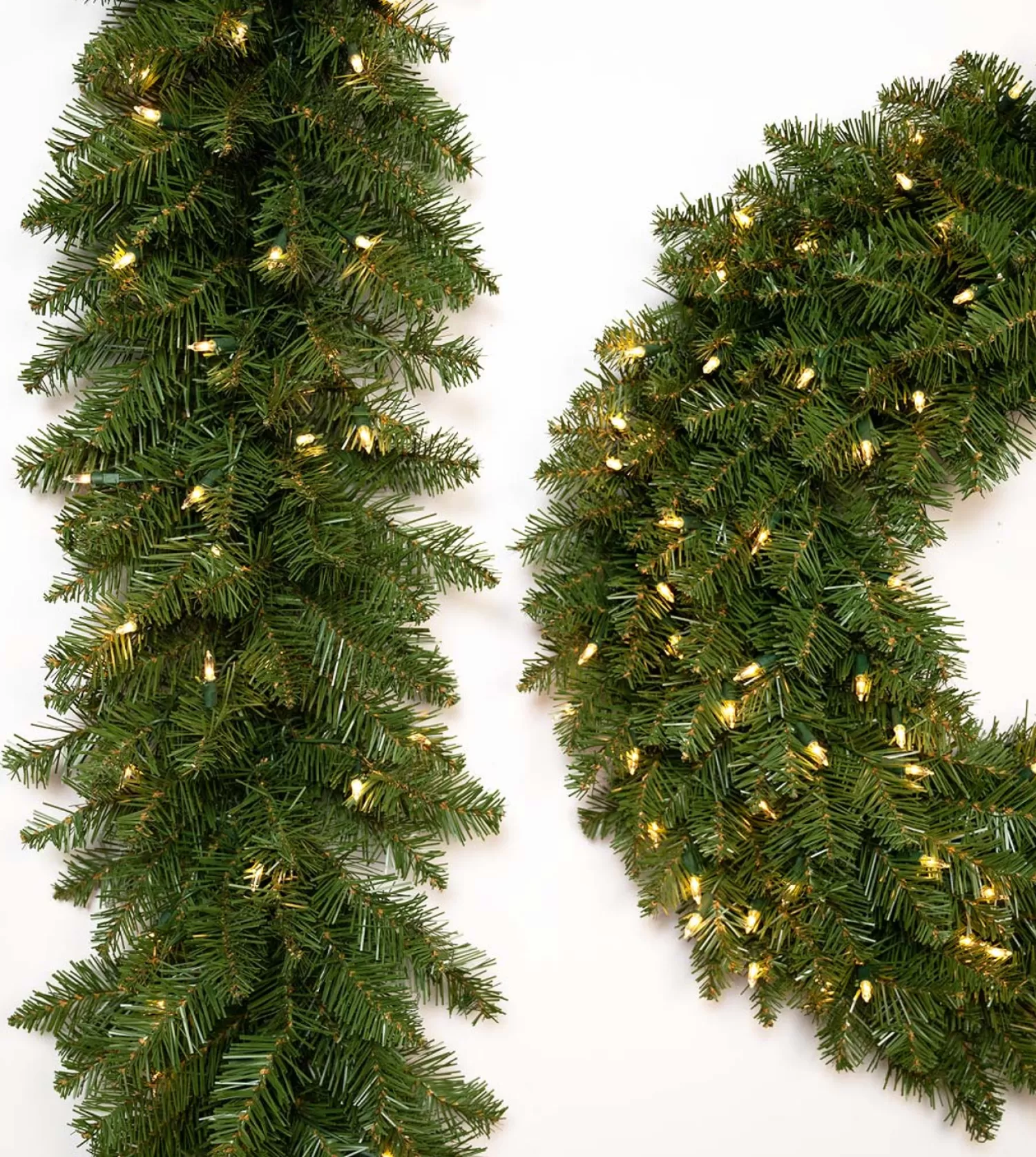 Cheap Treetime 6' X 14" Ashton Spruce Garland - Battery Operated Clear LED