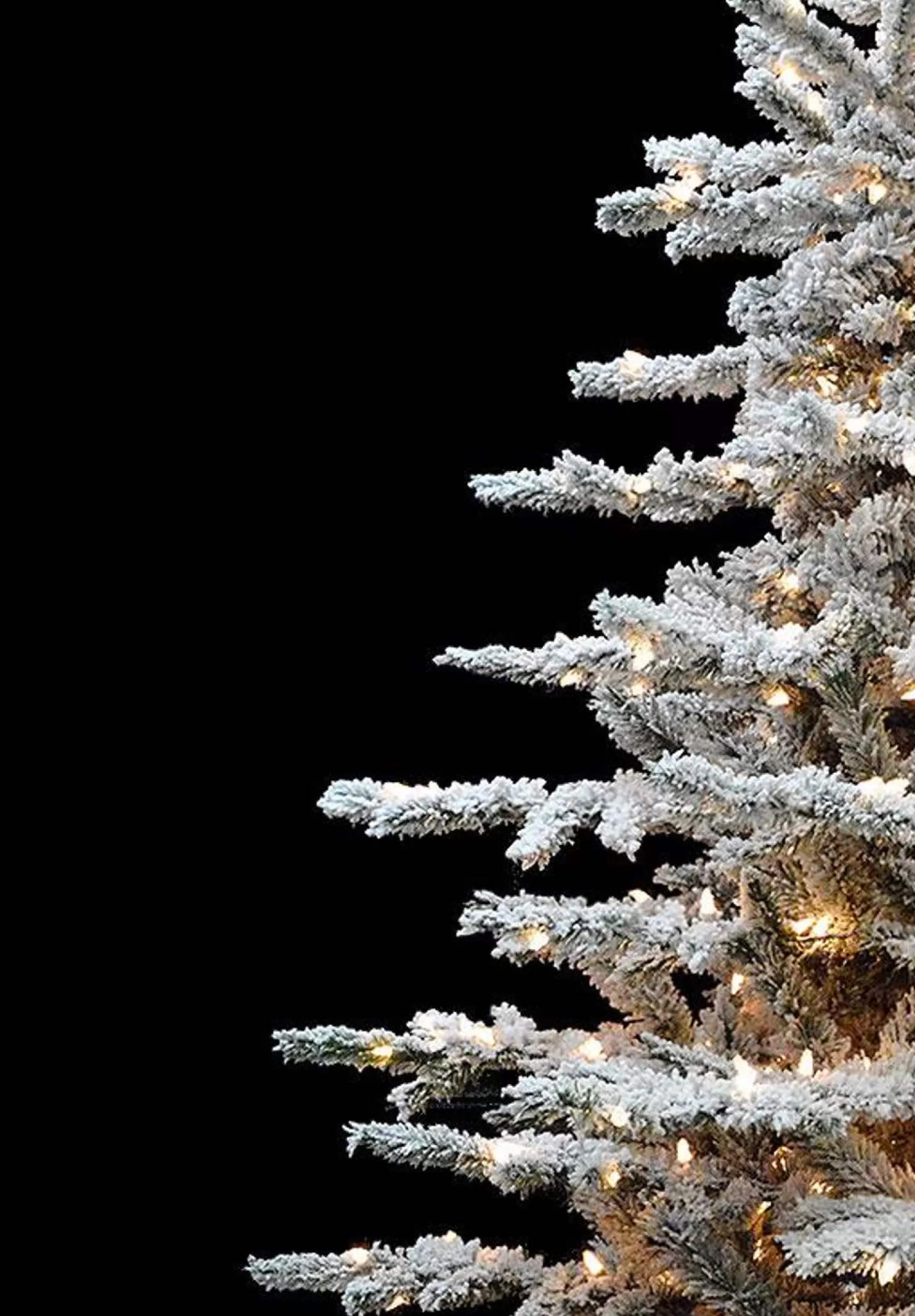 Best Treetime 7.5' Flocked Layered Lucerne Tree - ColorChange LED