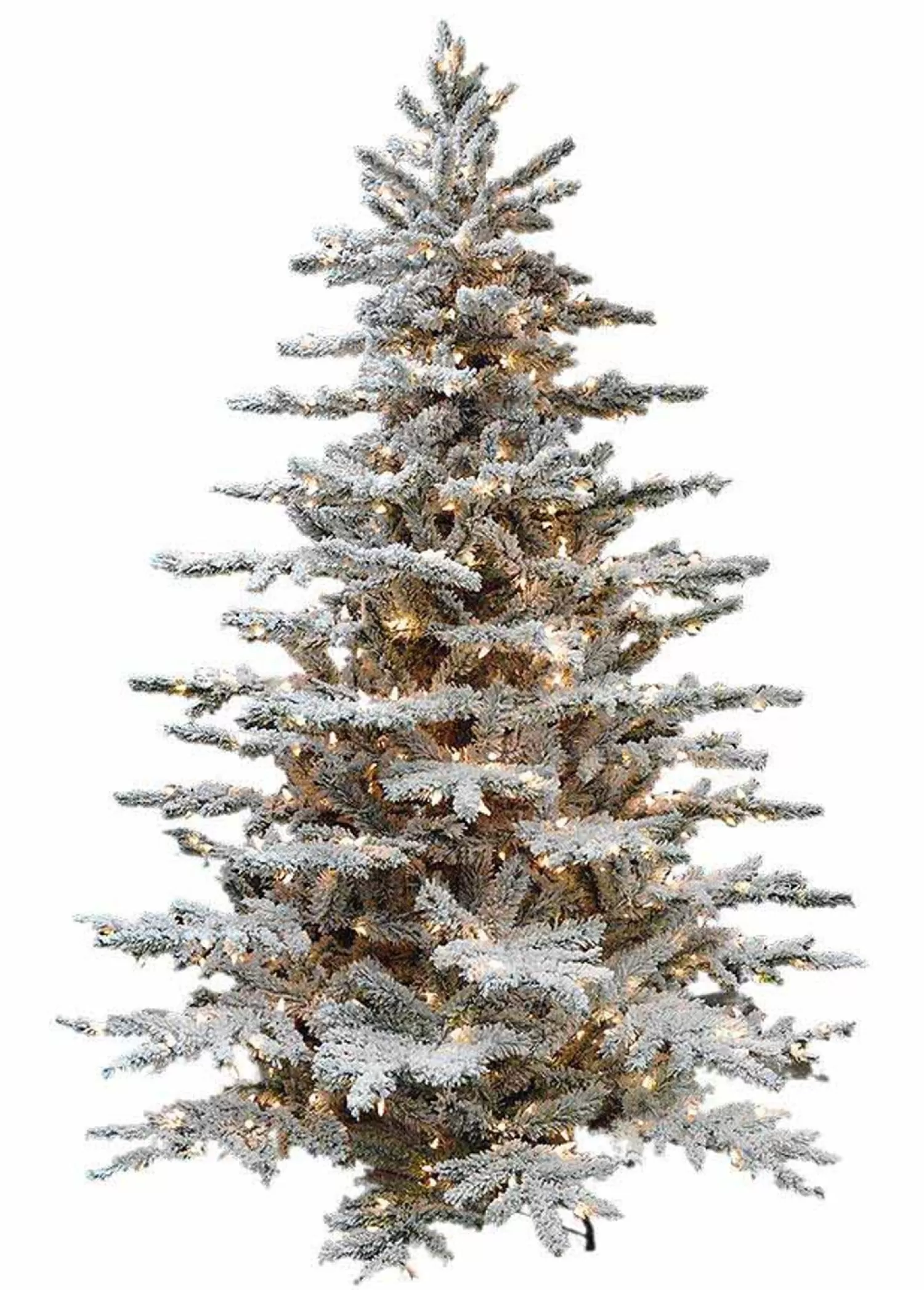 Best Treetime 7.5' Flocked Layered Lucerne Tree - ColorChange LED