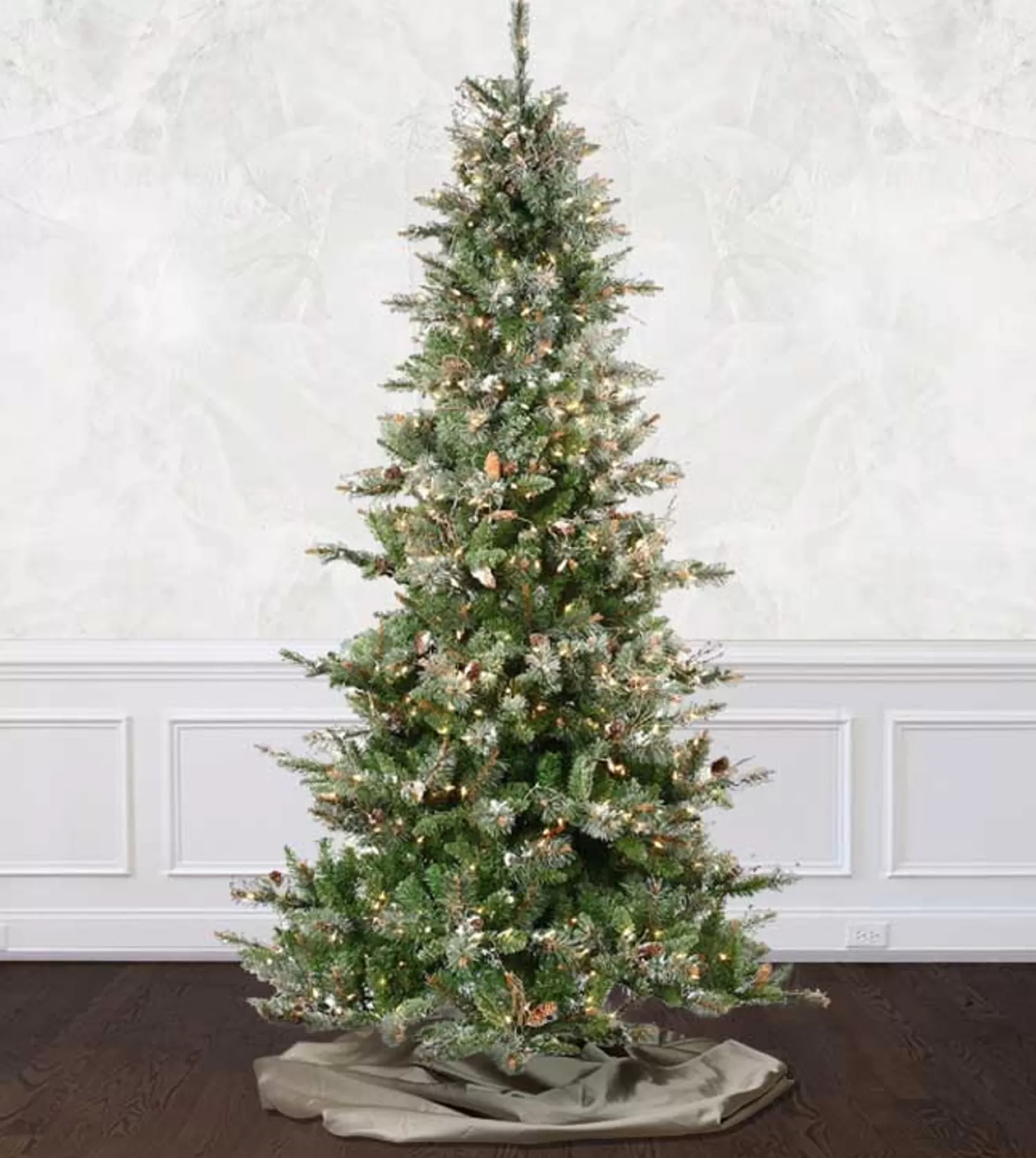 Hot Treetime 7.5' Frosted Virginia Tree - Clear LED