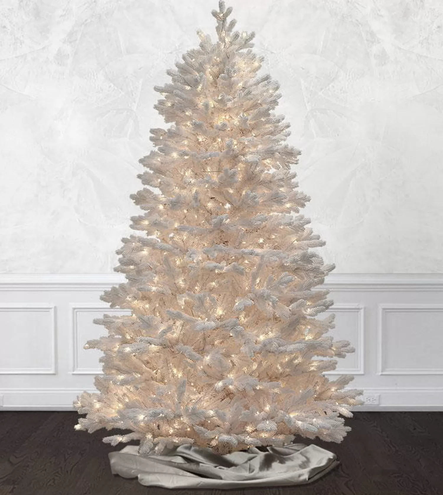 Cheap Treetime 7.5' Snowbound Spruce Flocked Tree - Clear LED