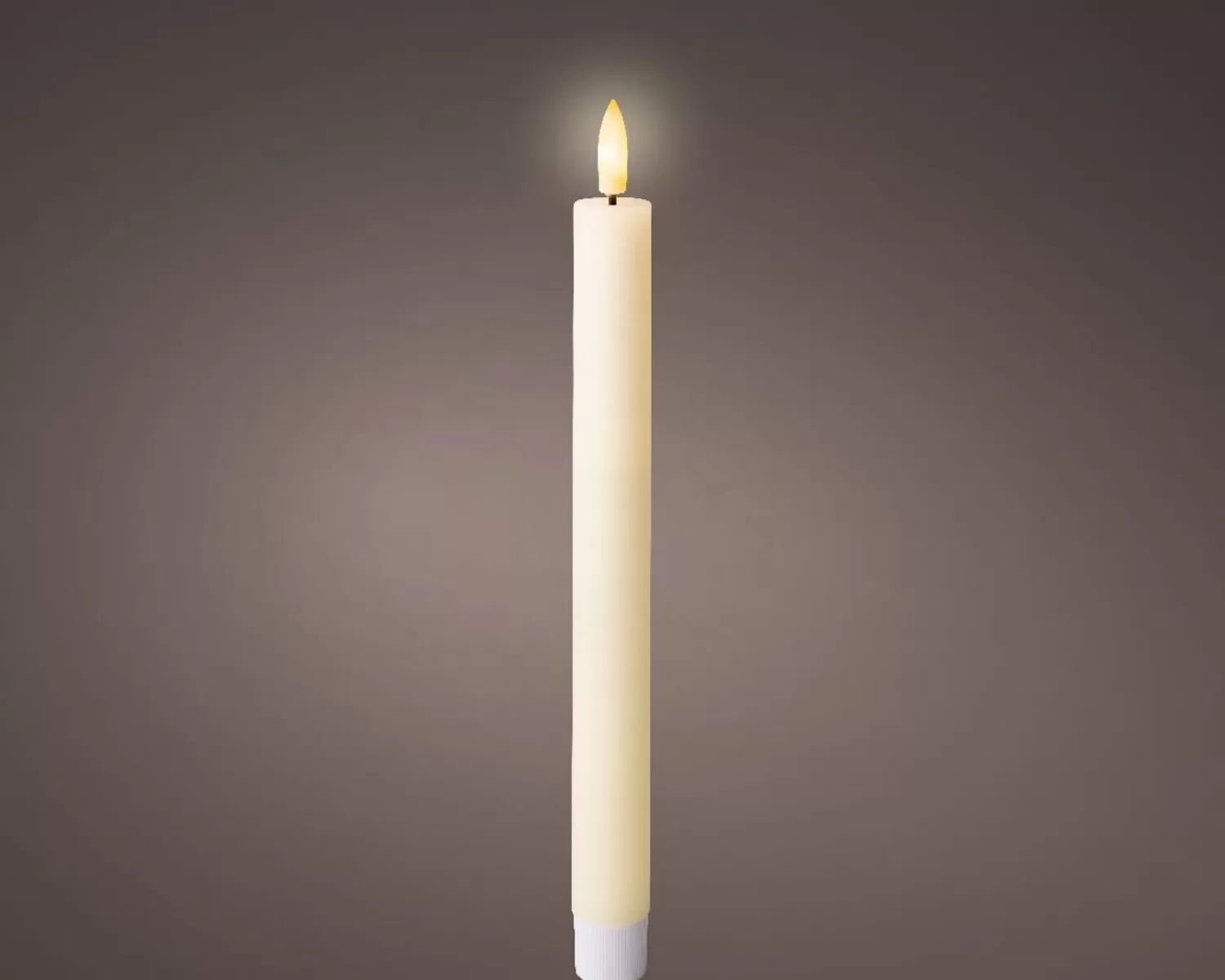 Online Treetime 9.6" LED Wick, Wax Dinner Candle, Box Of 2, Cream