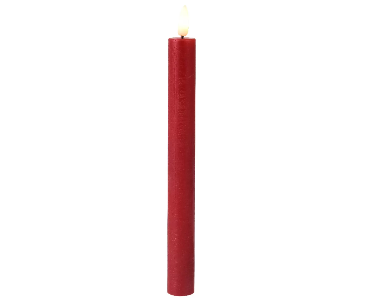Best Treetime 9.6" LED Wick, Wax Dinner Candle, Box Of 2, Red