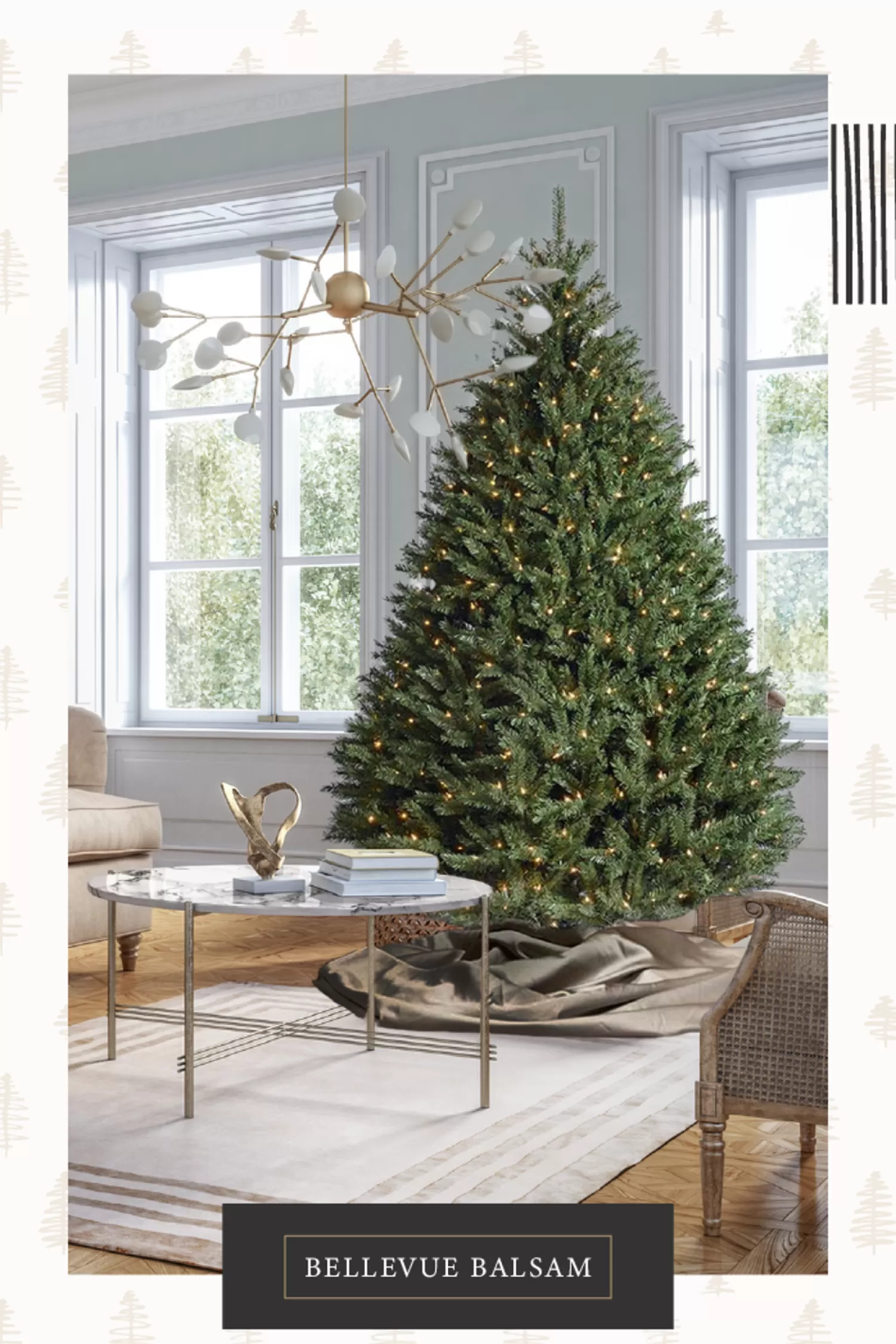 Hot Treetime 9' Bellevue Balsam Tree - ColorChange LED