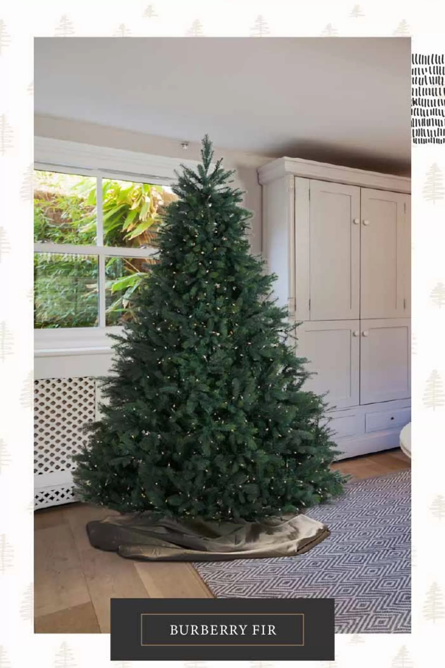 Flash Sale Treetime 9' Burberry Fir Tree - ColorChange LED