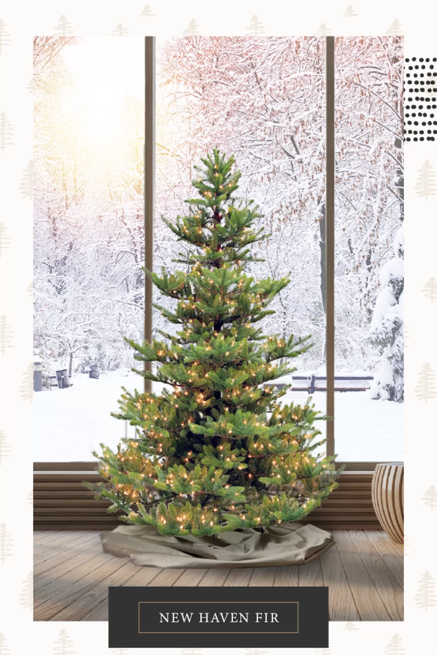 Outlet Treetime 9' New Haven Fir W/PP Tree - ColorChange LED