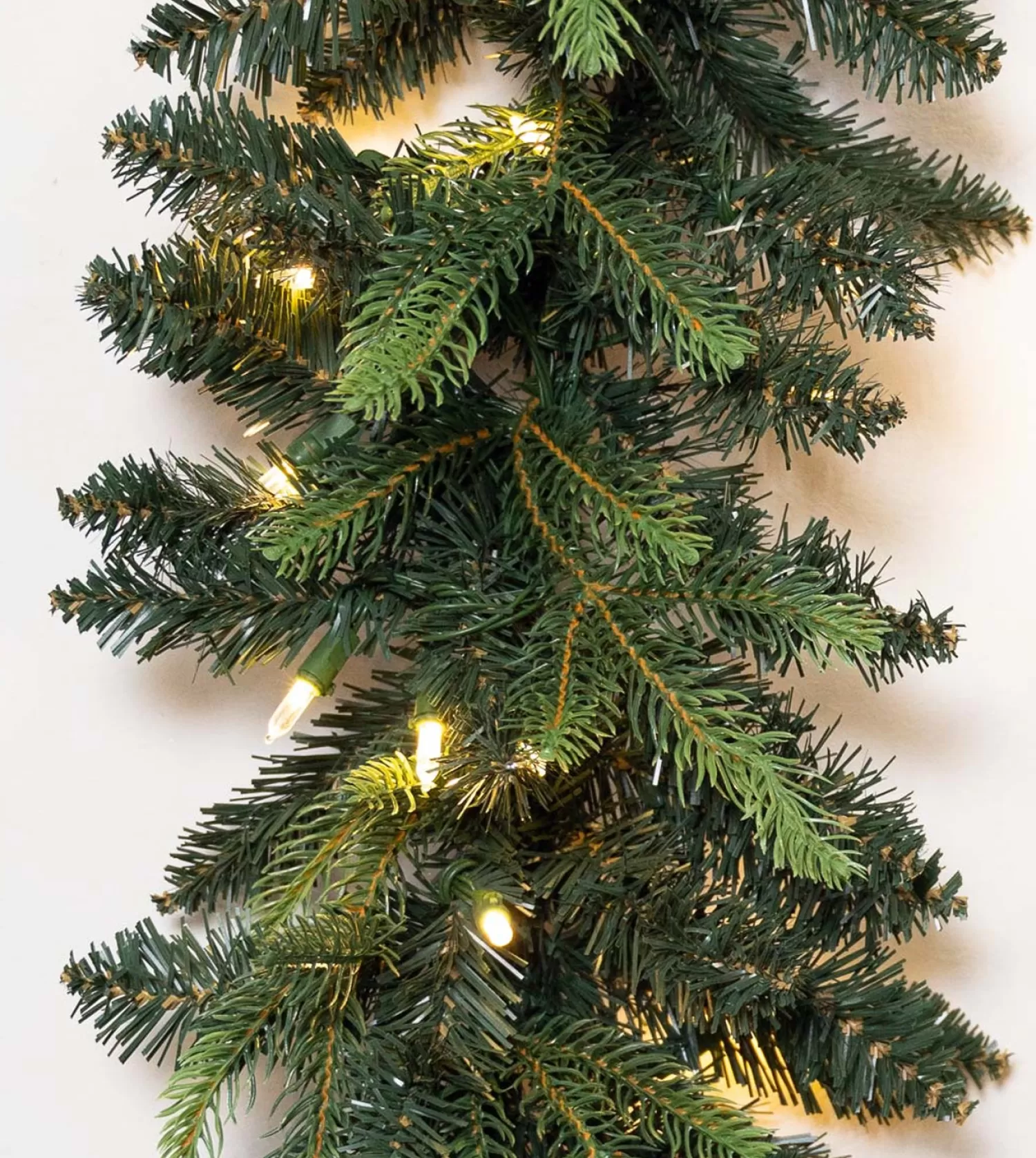 New Treetime 9' X 12" Western Balsam Garland - ColorChange LED