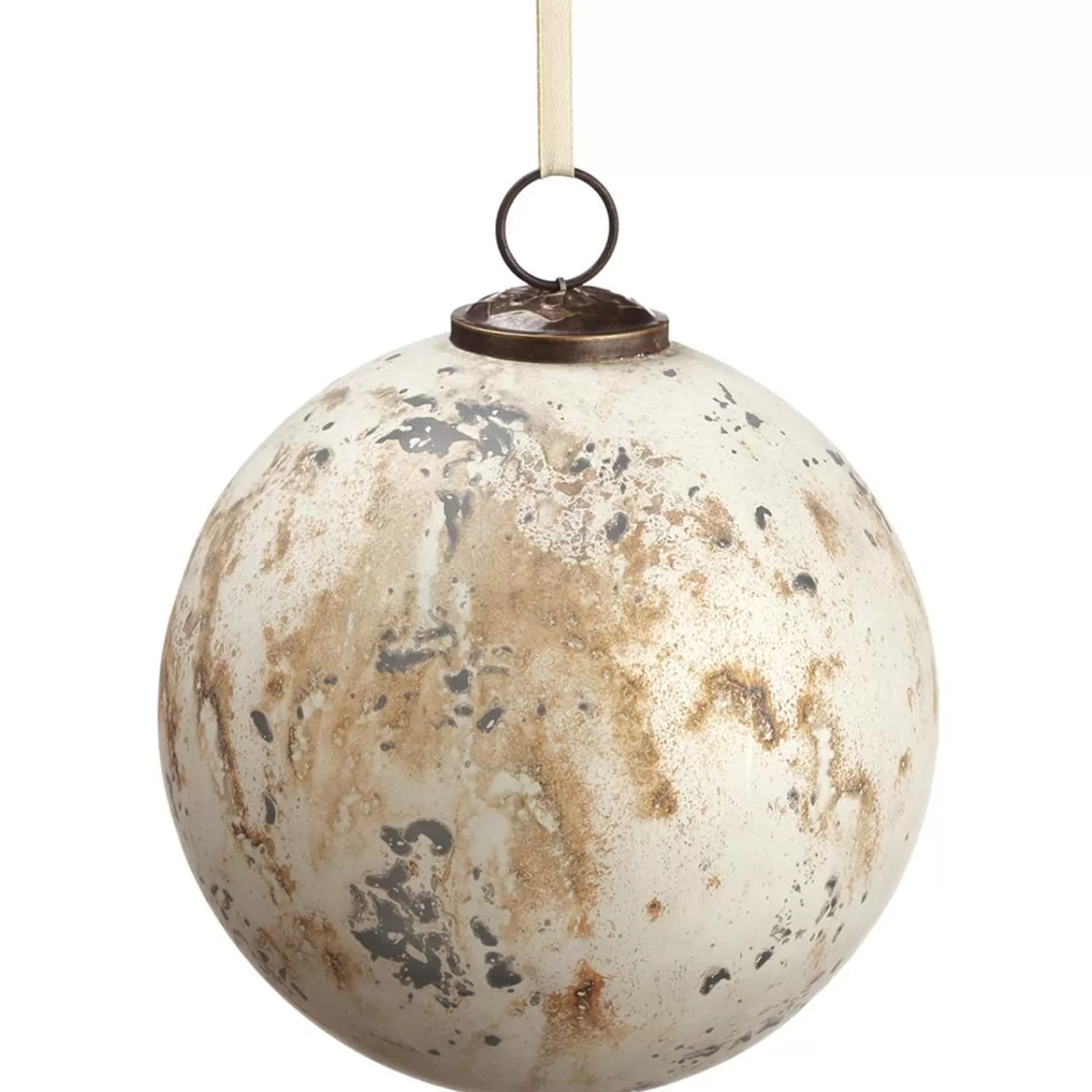 Flash Sale Treetime Antique Bronze Glass Ball Ornament