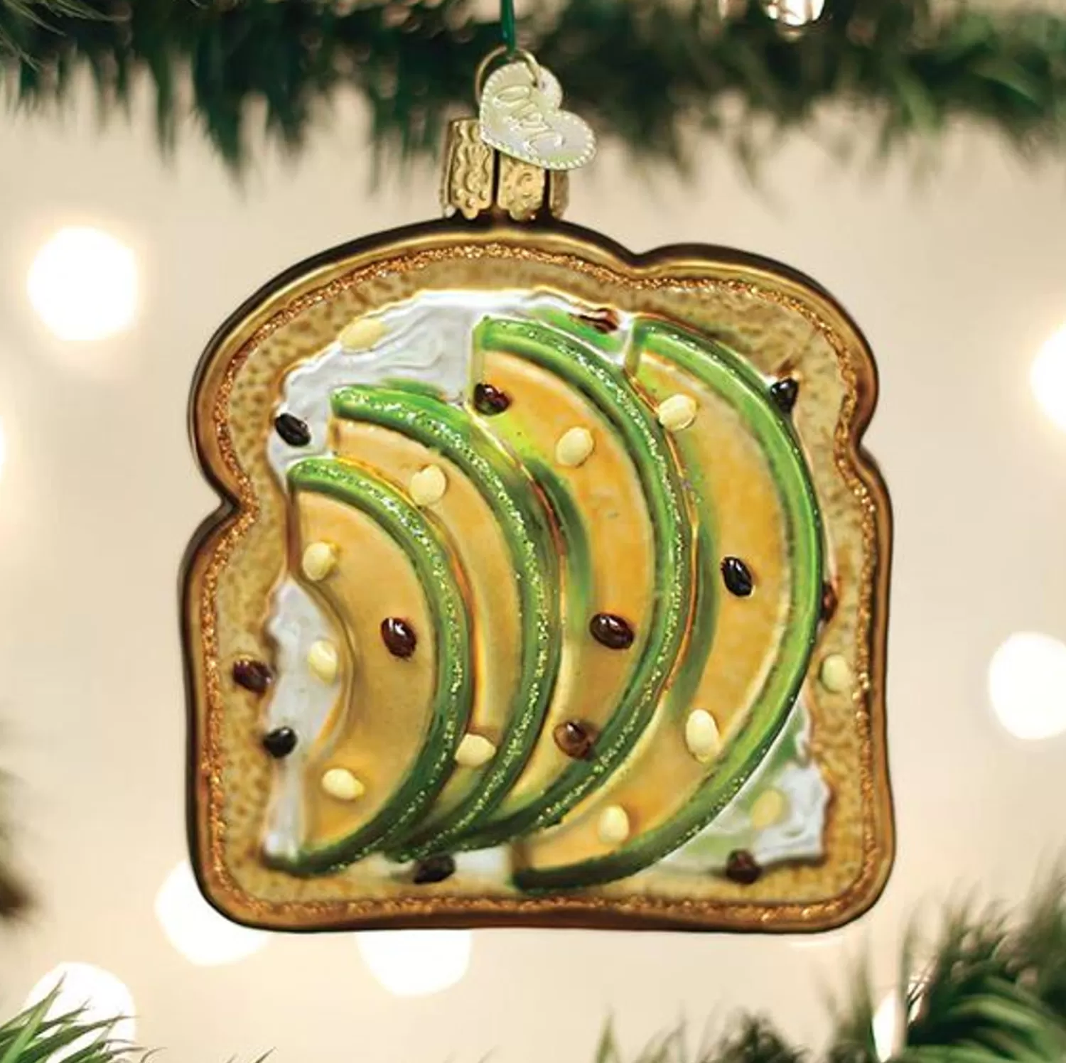 Online Treetime Avocado Toast Ornament