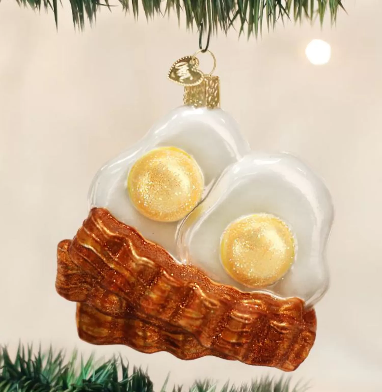 Hot Treetime Bacon And Eggs Ornament