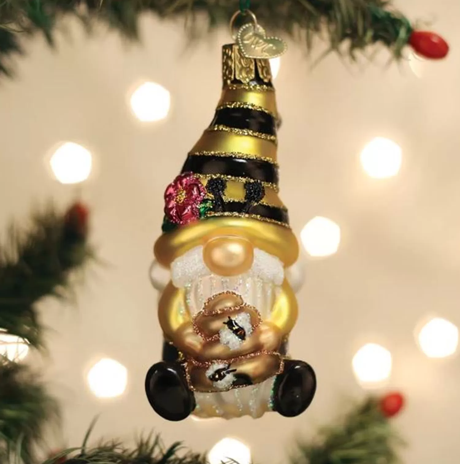 Best Treetime Bee Happy Gnome Ornament