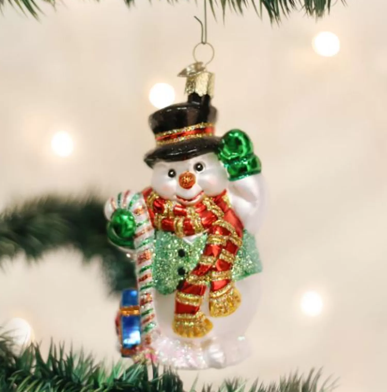 Best Treetime Candy Cane Snowman Ornament