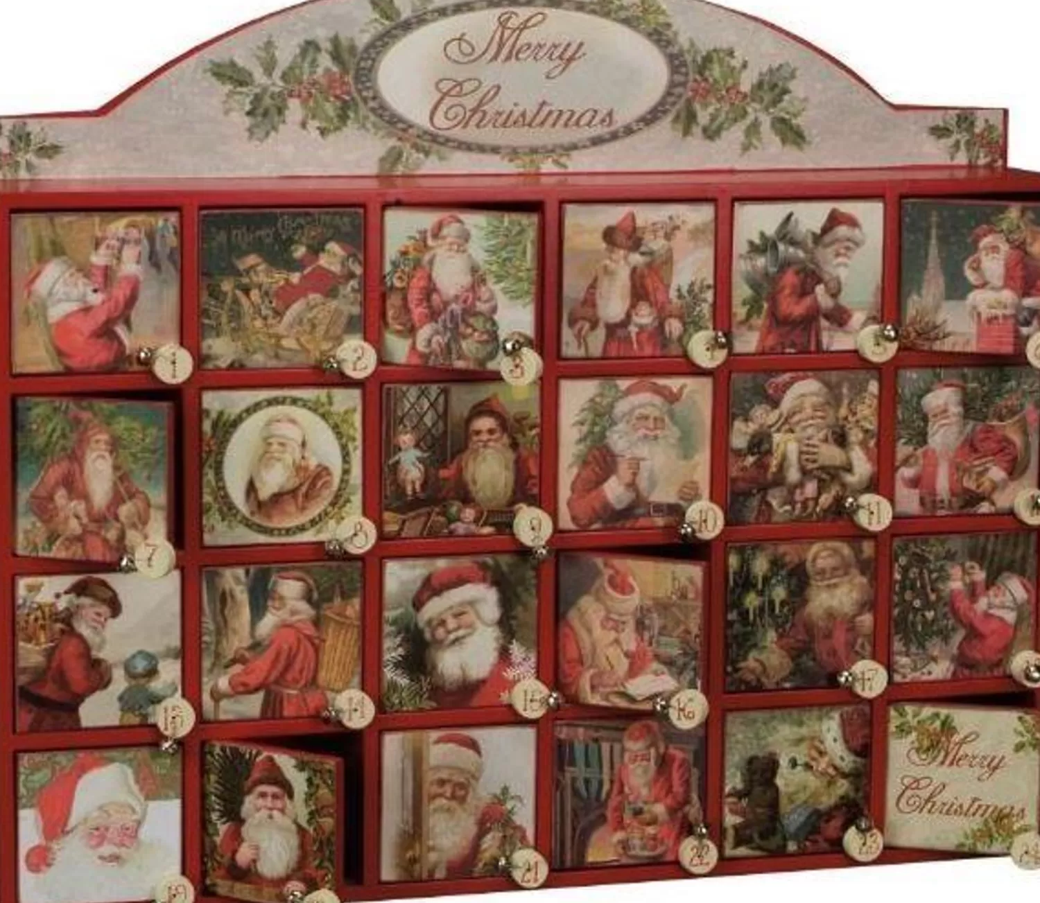 Clearance Treetime Countdown Box - Merry Santas