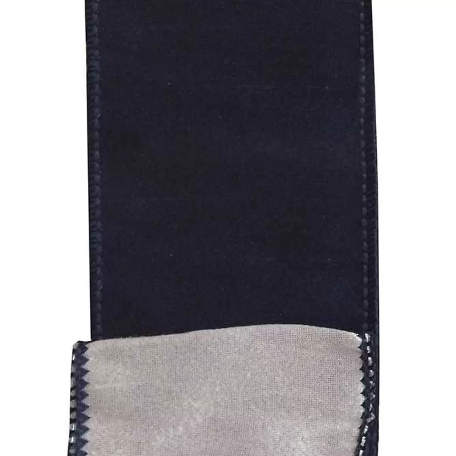 Shop Treetime Double Sided Navy And White Ribbon 2.5"