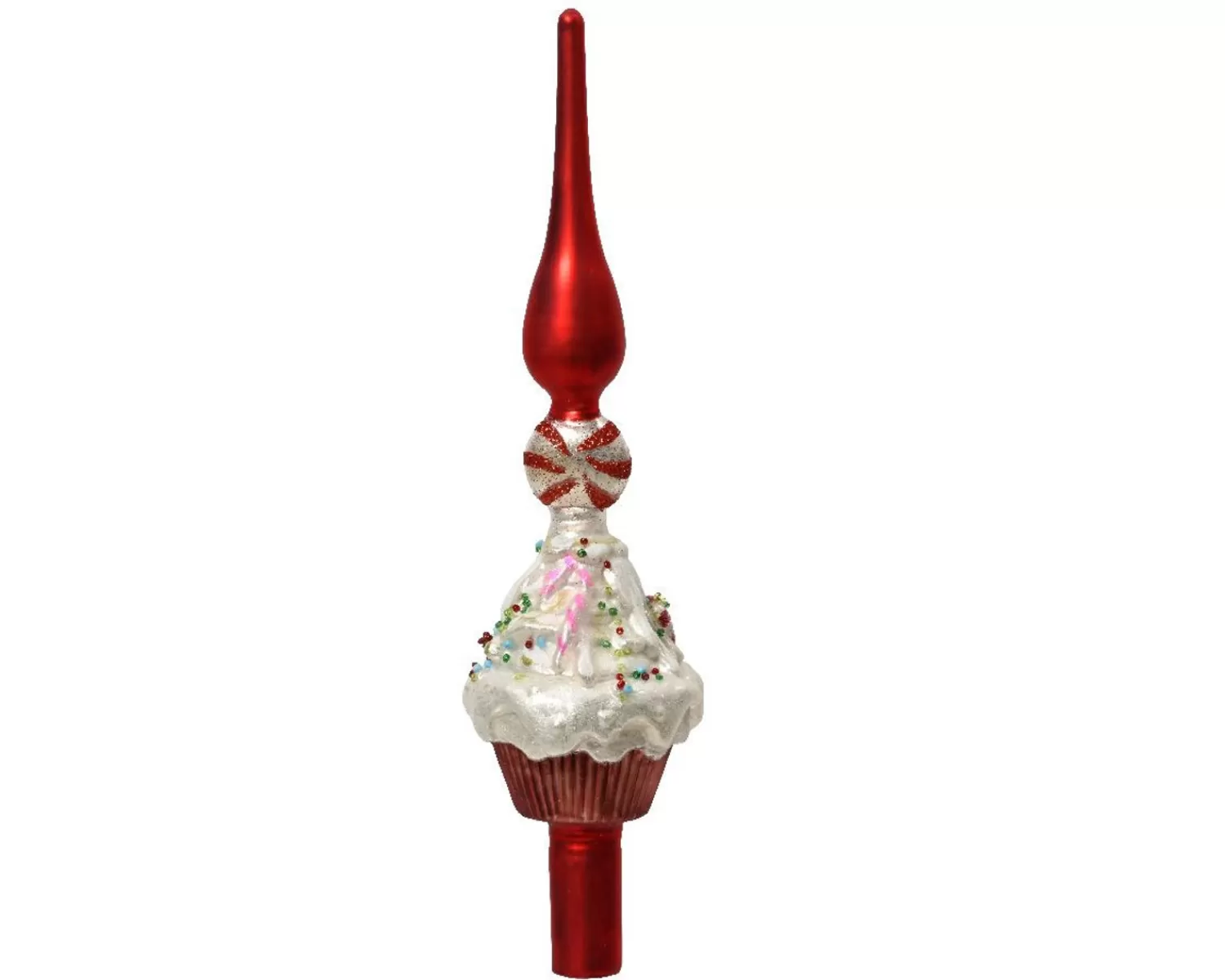 Discount Treetime Glass Sweet Cake Finial Tree Topper