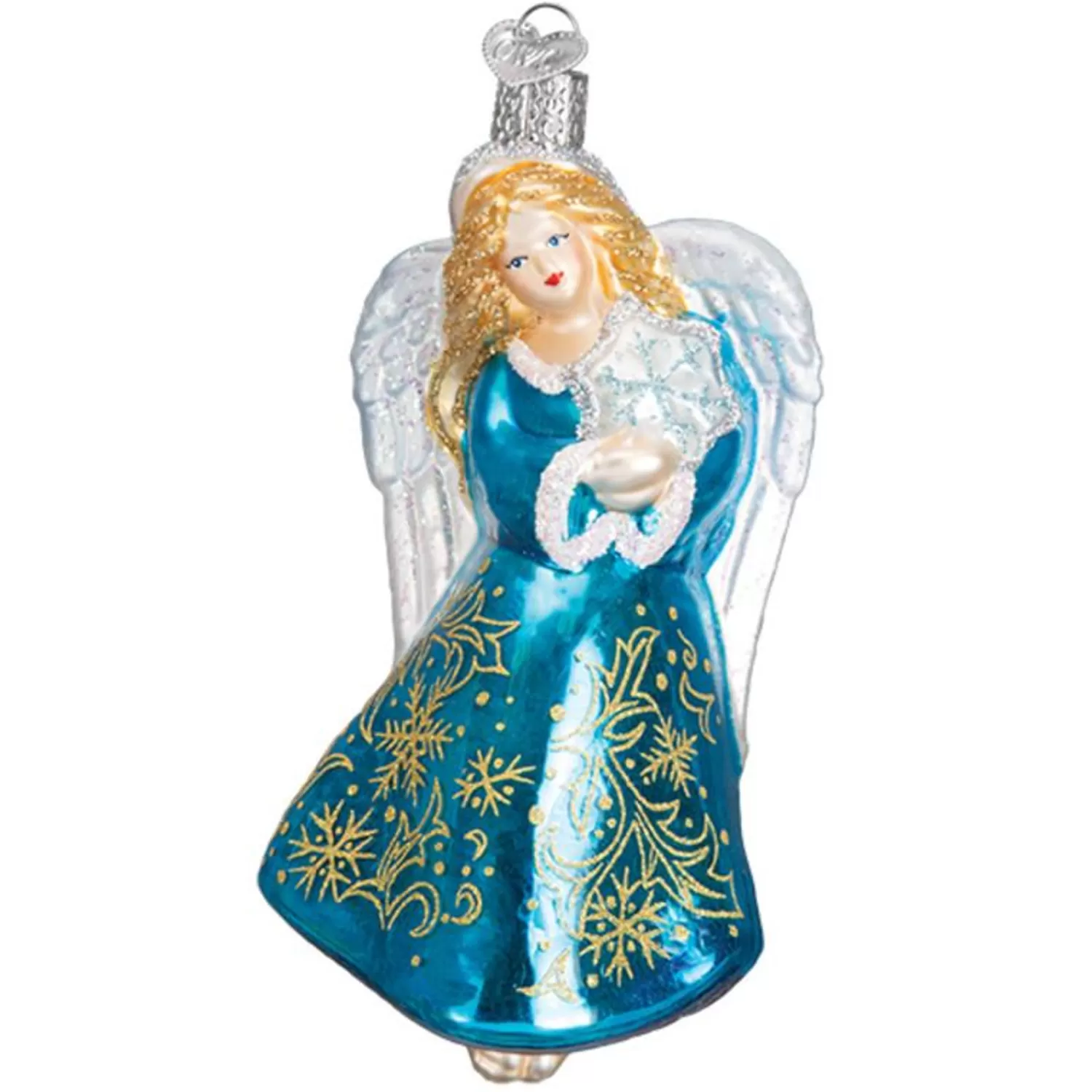 Cheap Treetime Glistening Snowflake Angel Ornament