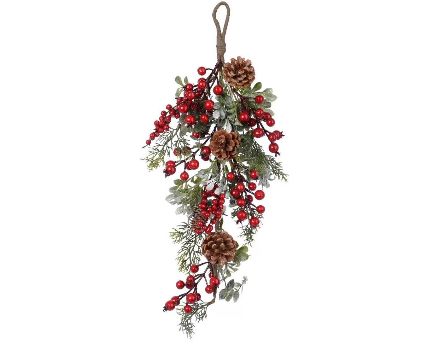 Cheap Treetime Glitter Berry Bunch Swag With Pinecones