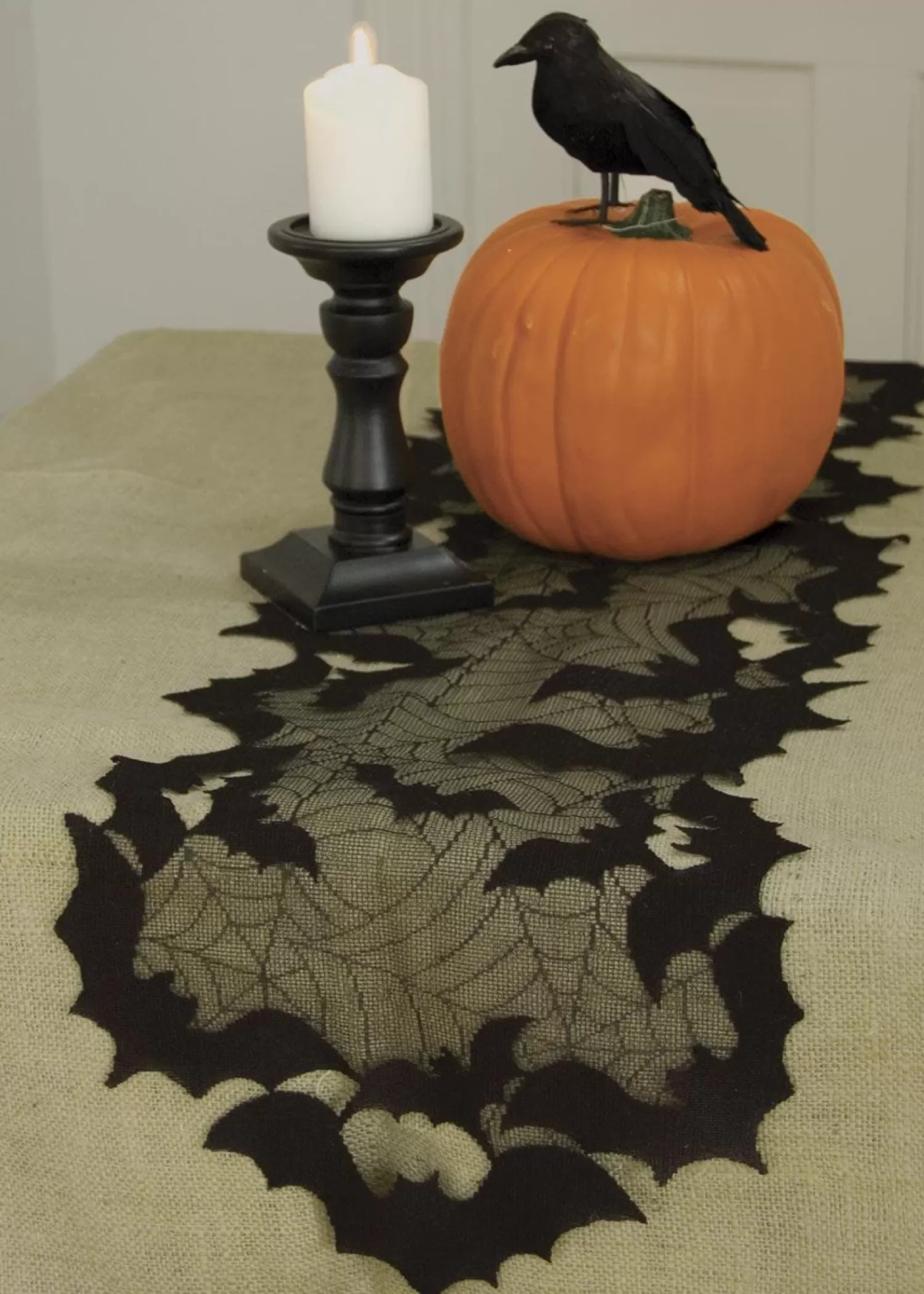 Discount Treetime Going Batty Table Runner 48"