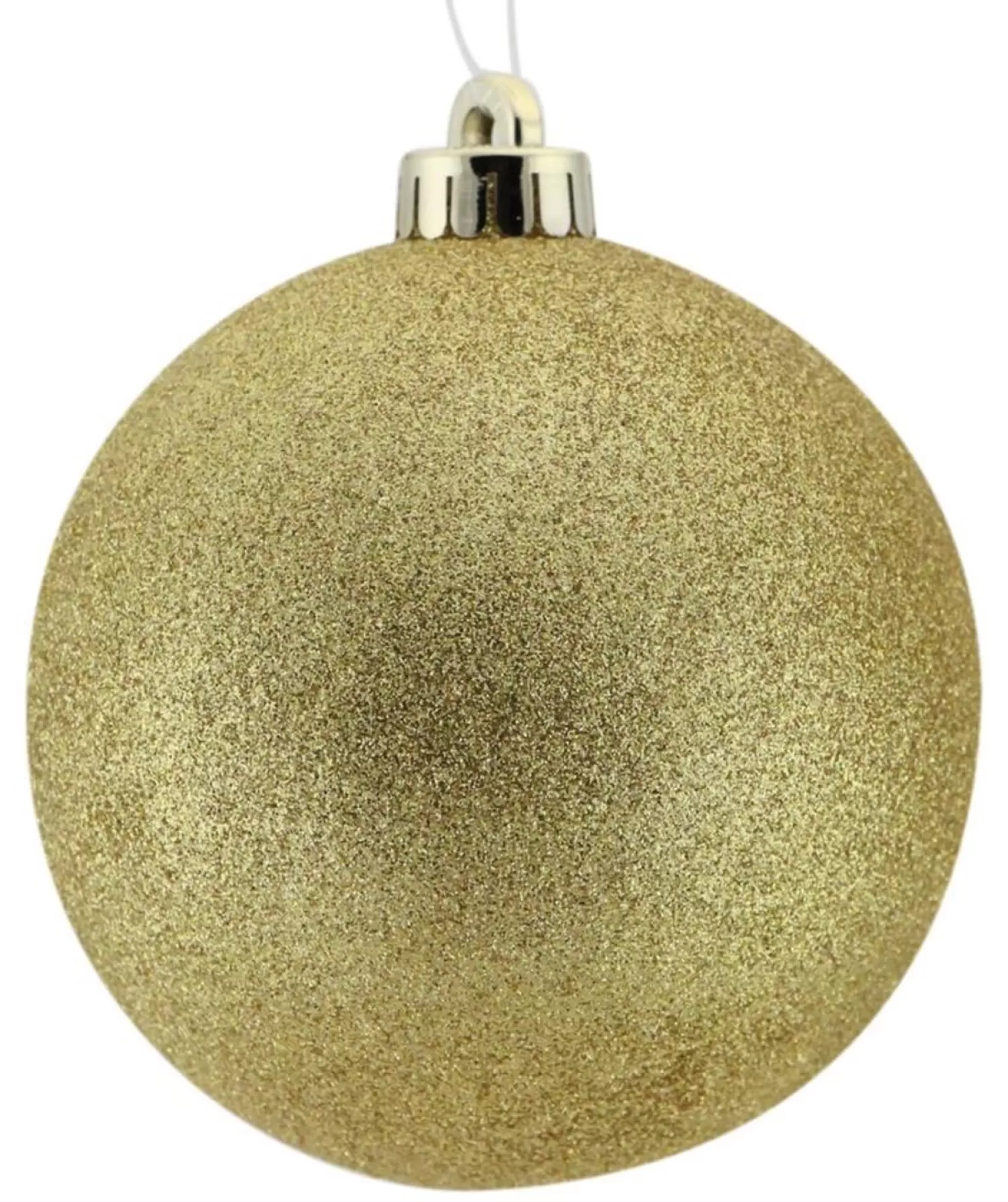 Cheap Treetime Gold Glittered Ball Ornament 6"