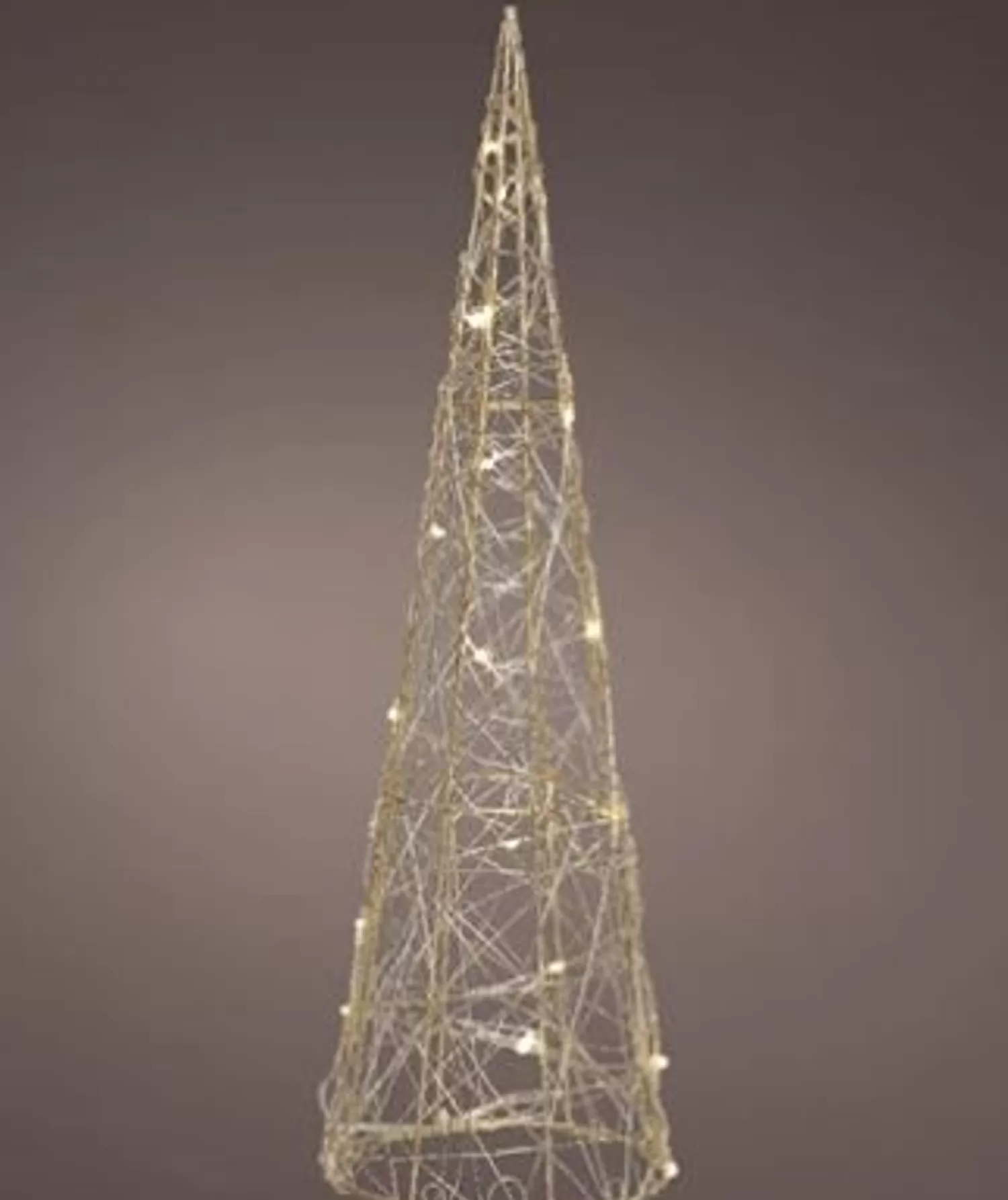 Clearance Treetime Gold Metal Cone Tree 23.6"