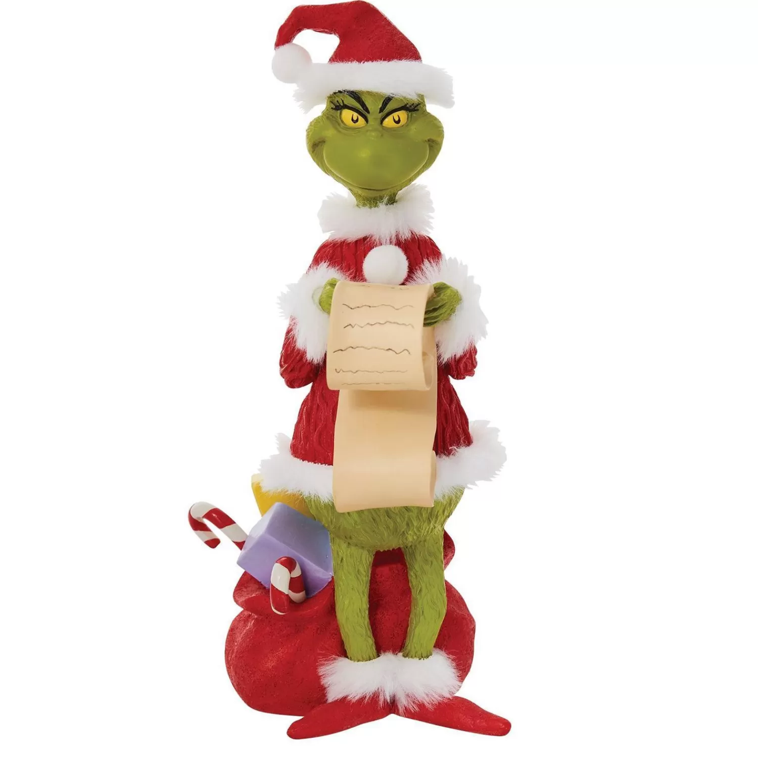 New Treetime Grinch Checking His List Figurine