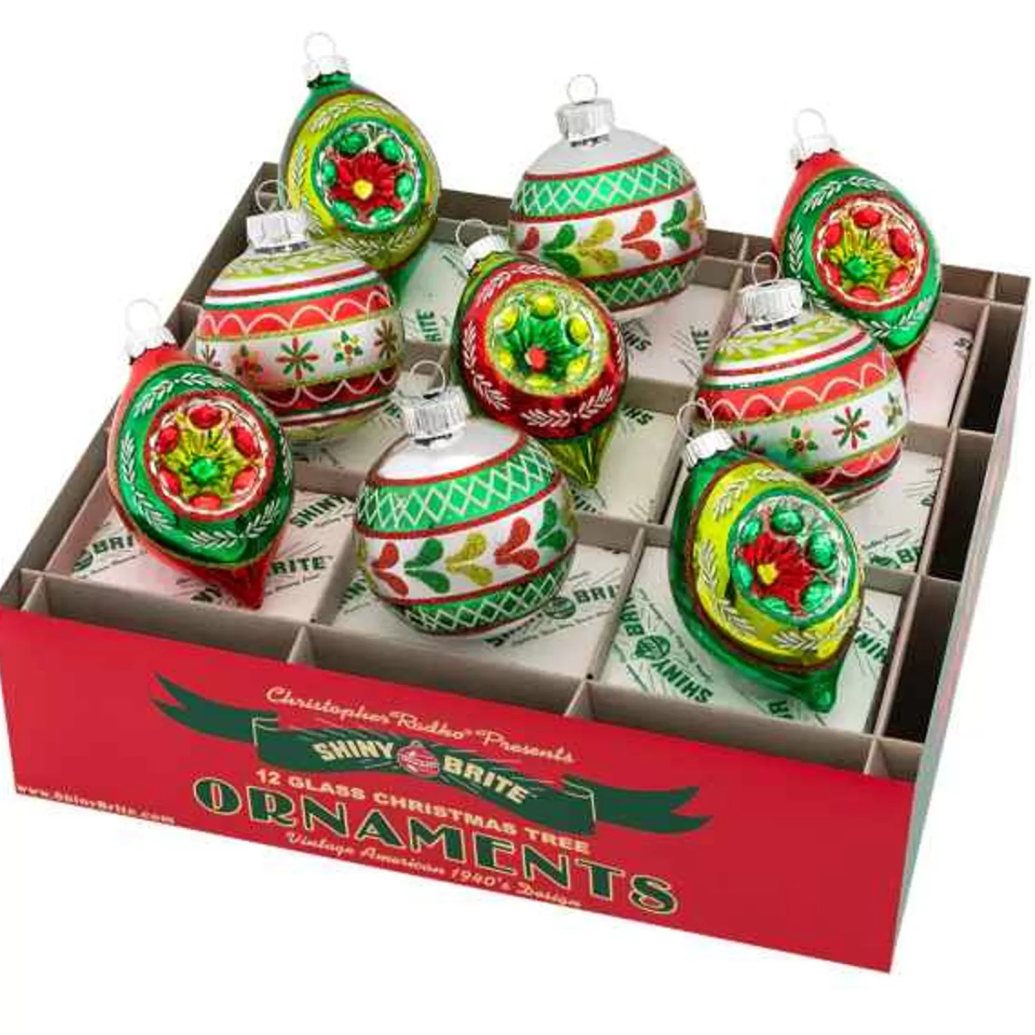 Sale Treetime Holiday Splendor Decorated Rounds & Reflector Tulips Ornaments