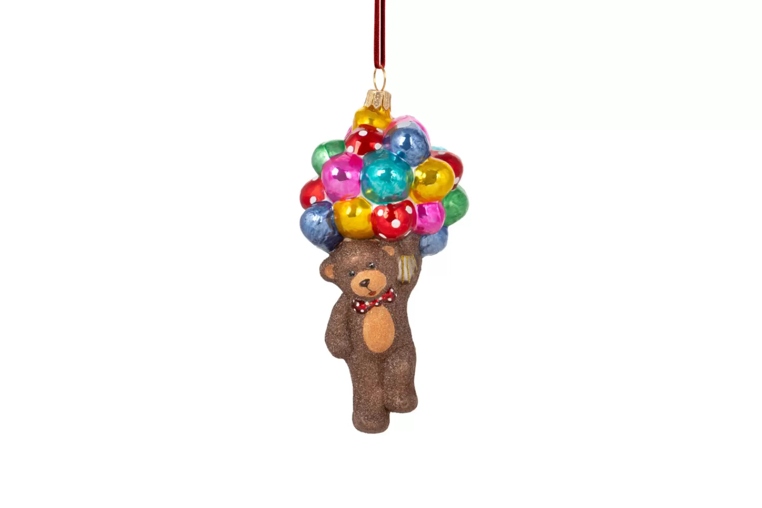 Clearance Treetime Huras Family Bear Flying With Balloons Ornament